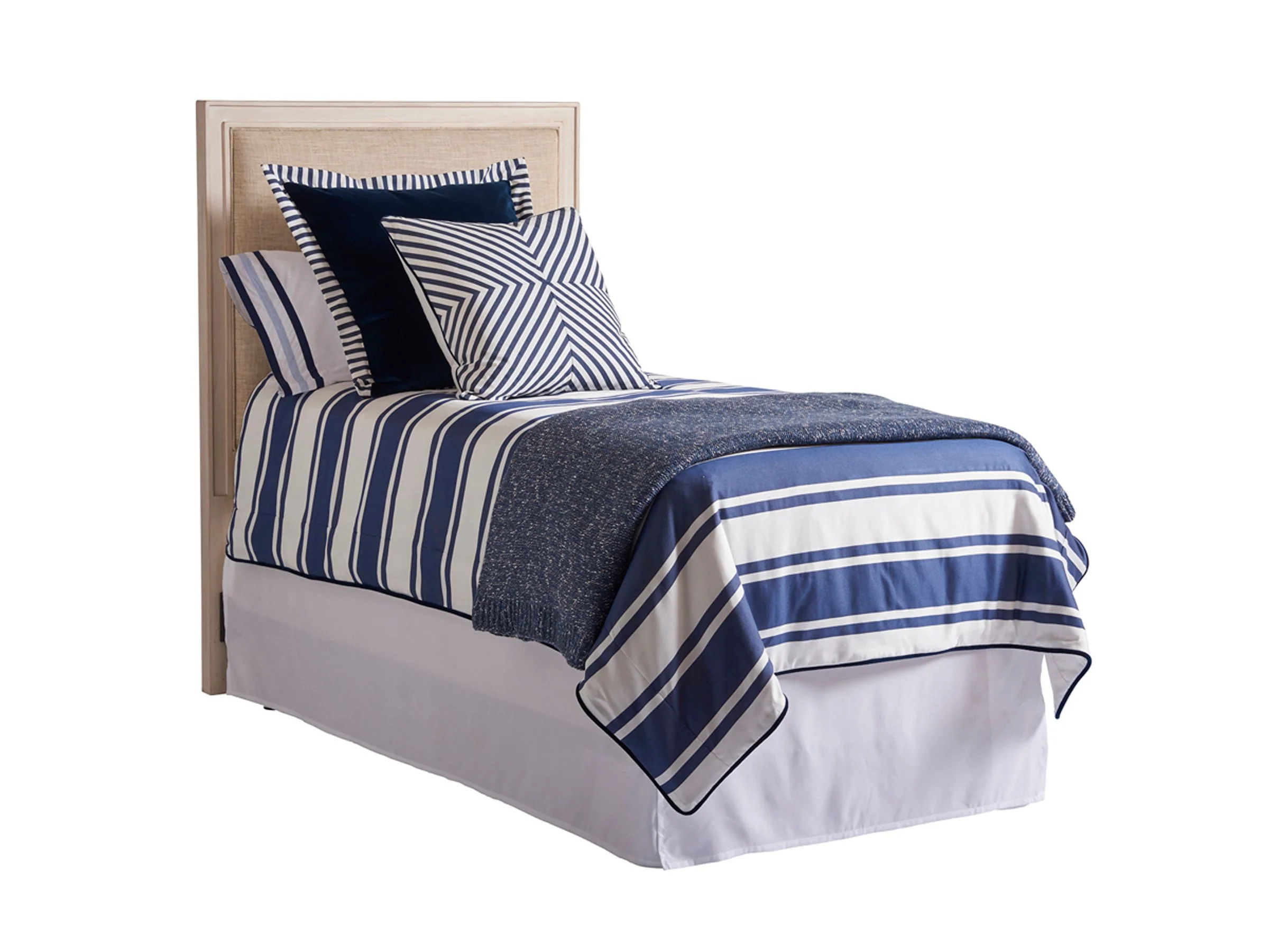 Newport Crystal Cove Upholstered Panel Headboard Twin
