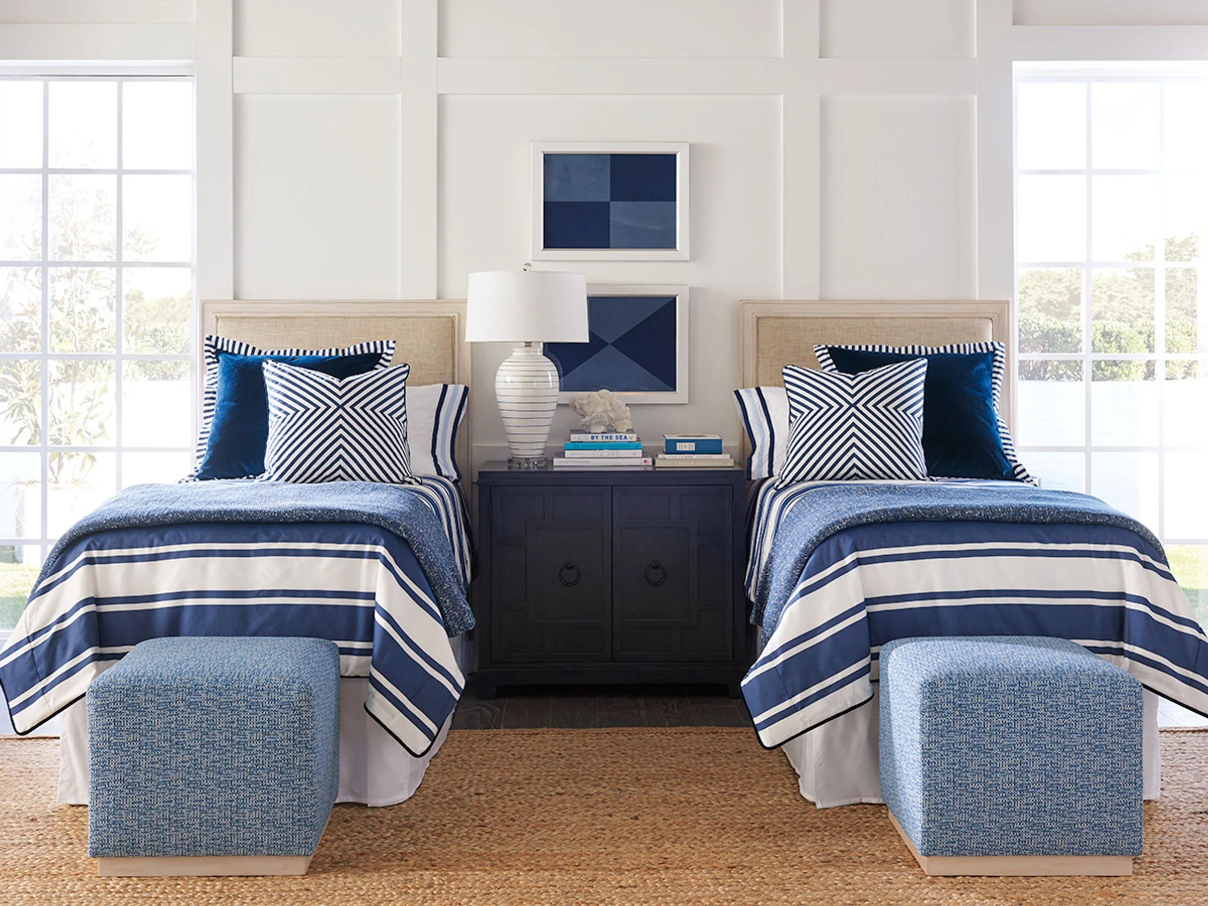 Newport Crystal Cove Upholstered Panel Headboard Twin - Image 2