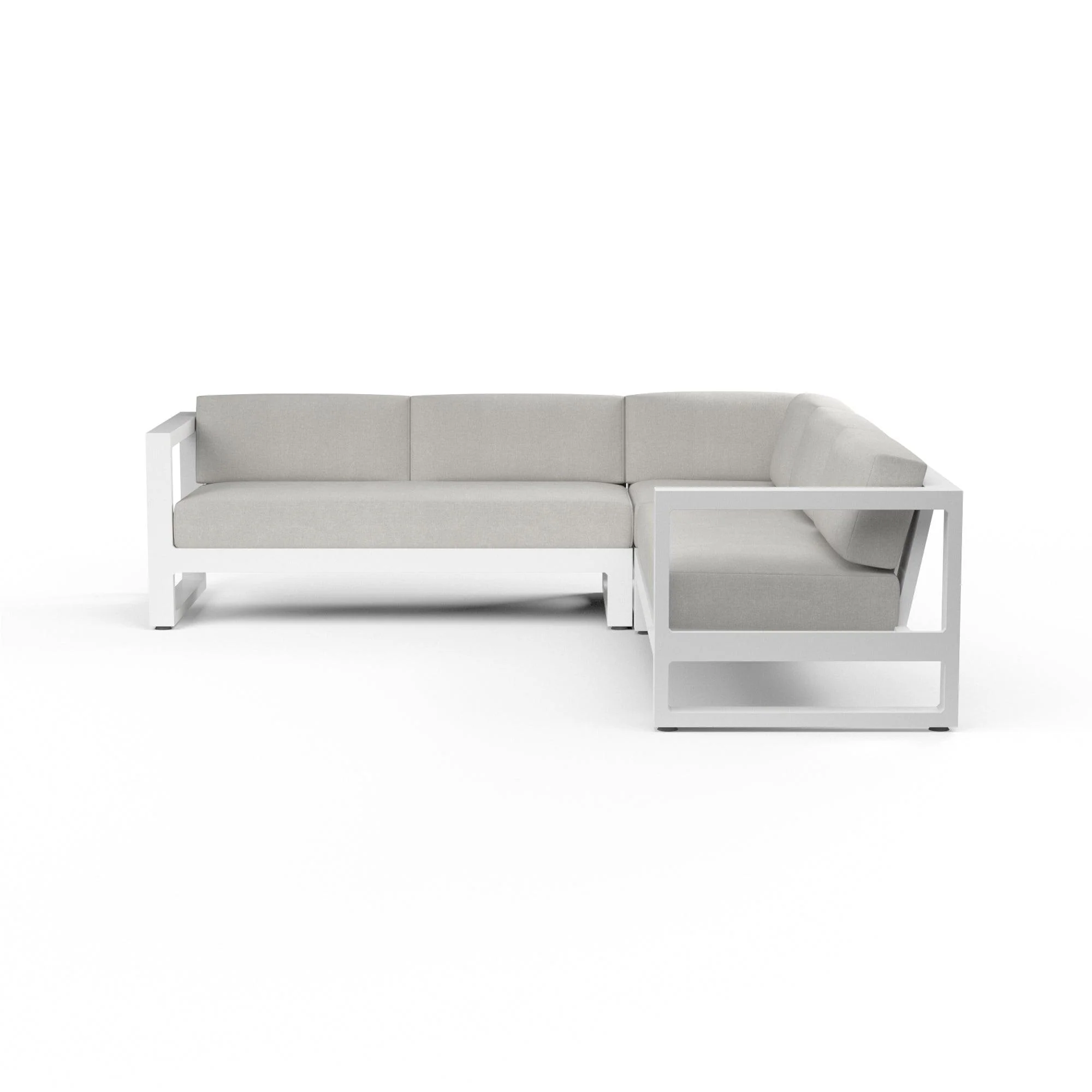 Newport Sectional in Cast Silver, No Welt - Image 4