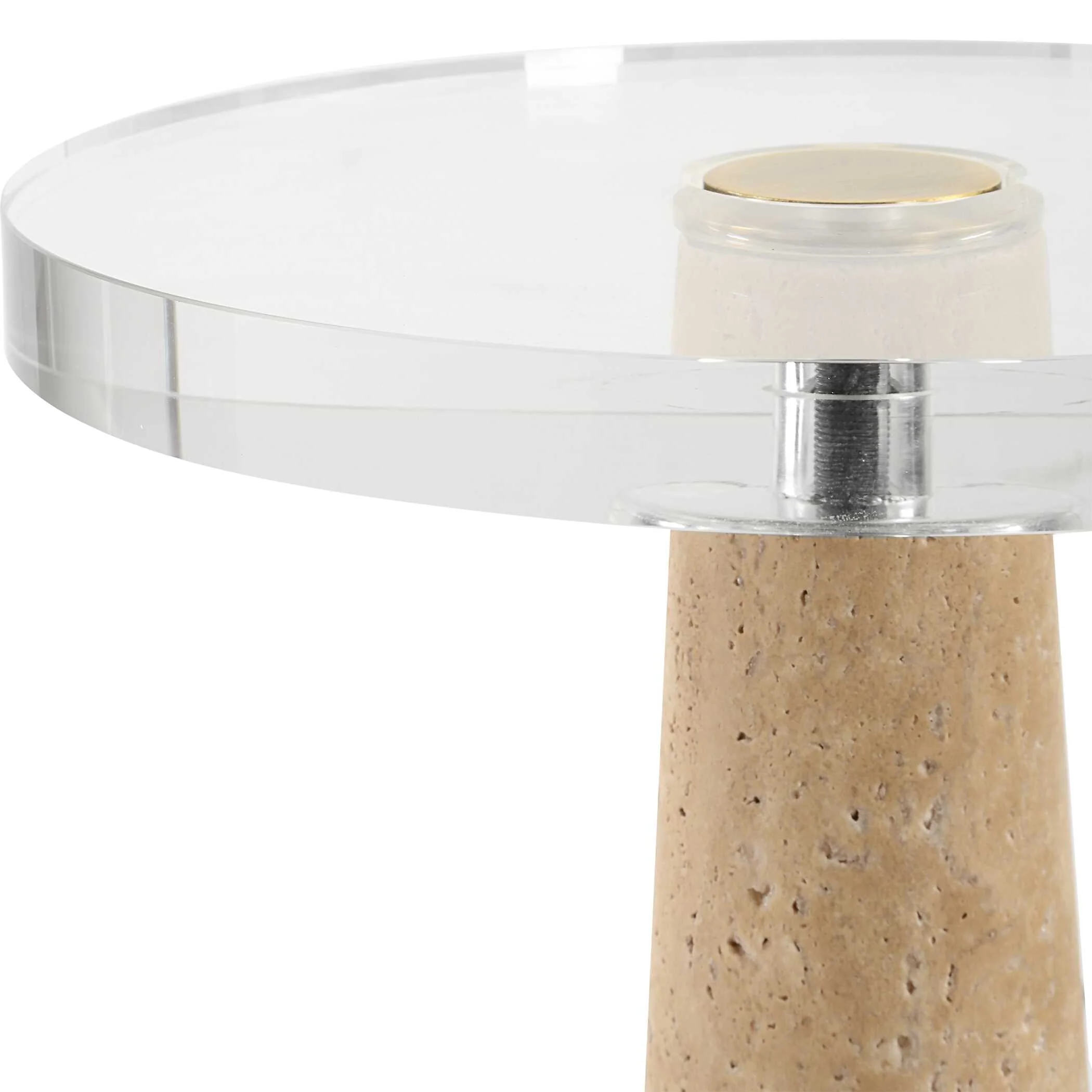 Niari Travertine Drink Table - Image 4