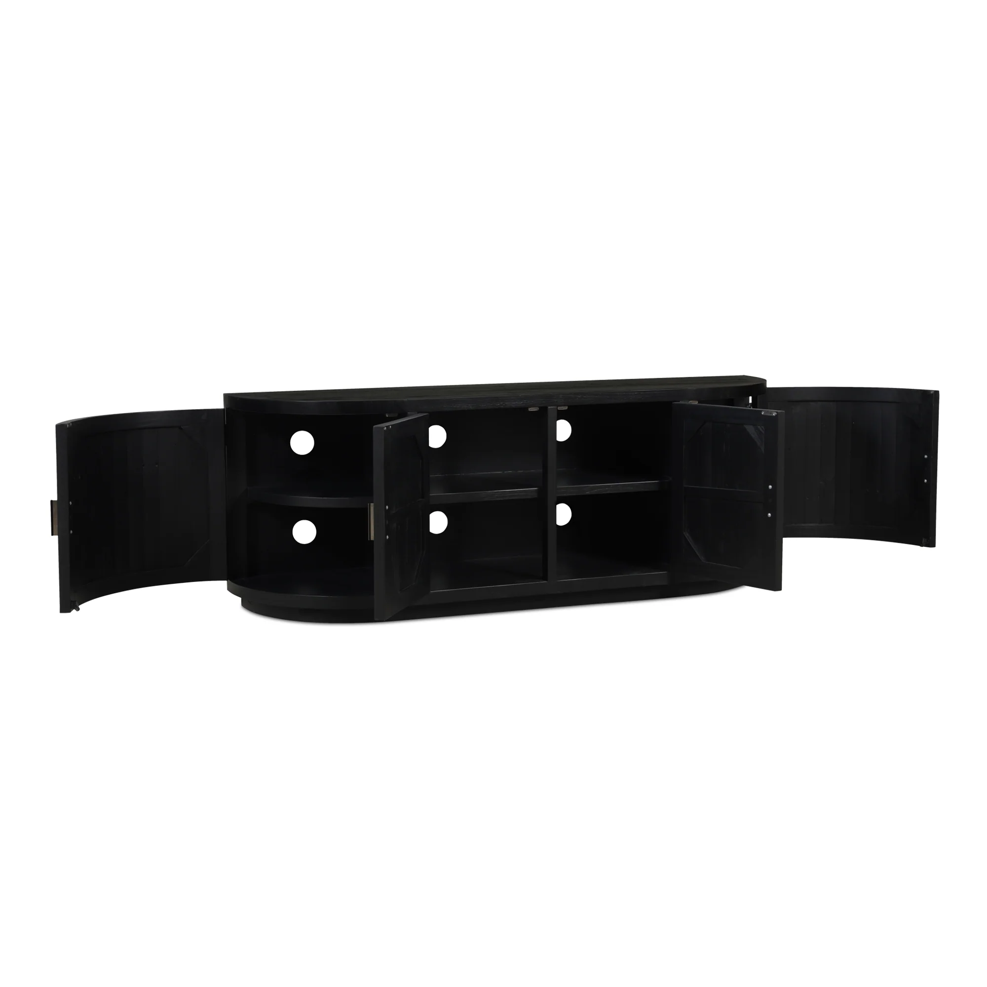 Nicola Media Cabinet Black - Image 5