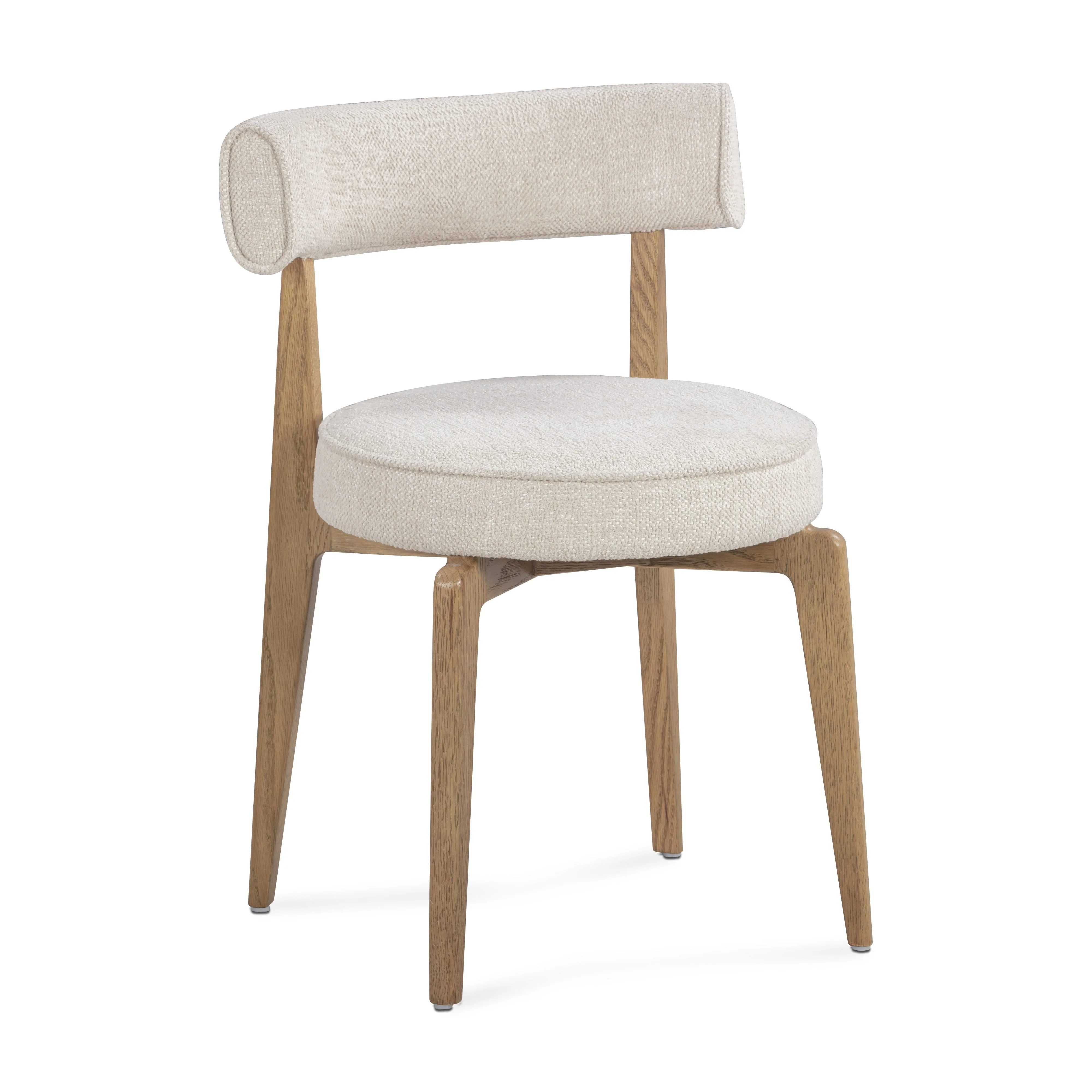 Nikita Cream Performance Fabric Dining Chair - Image 3