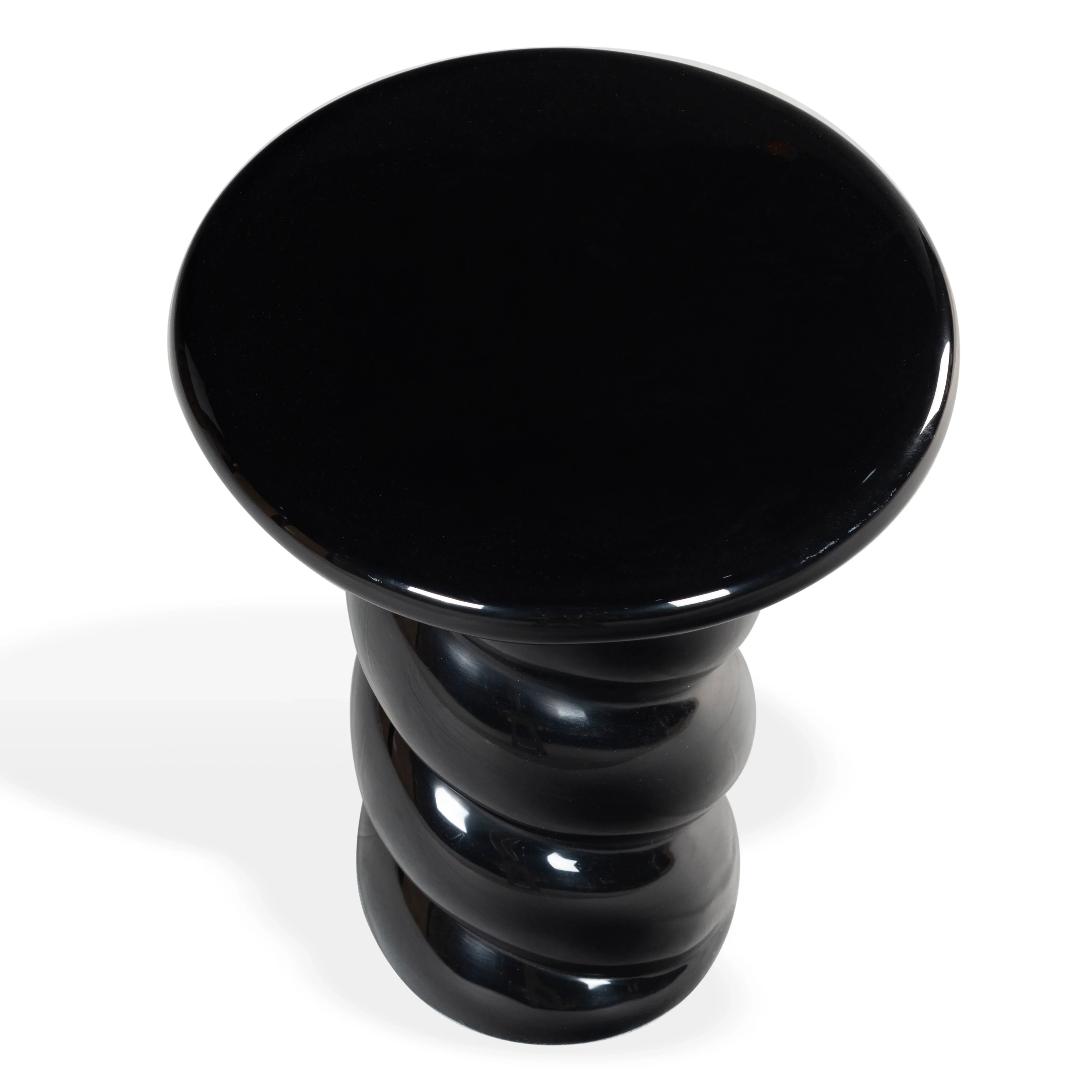 Noelly Concrete High Gloss Finish Accent Table - Image 11