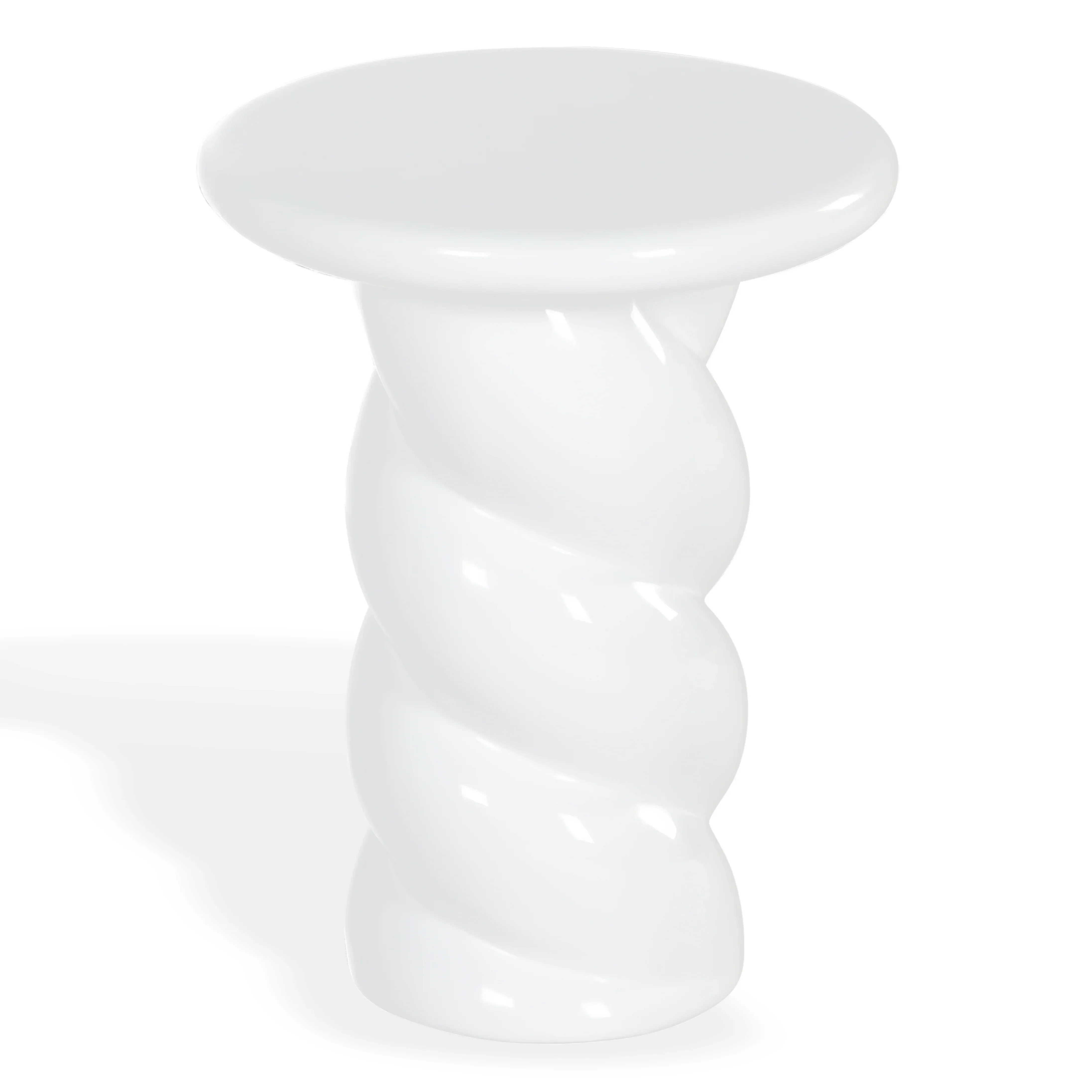 Noelly Concrete High Gloss Finish Accent Table - Image 3