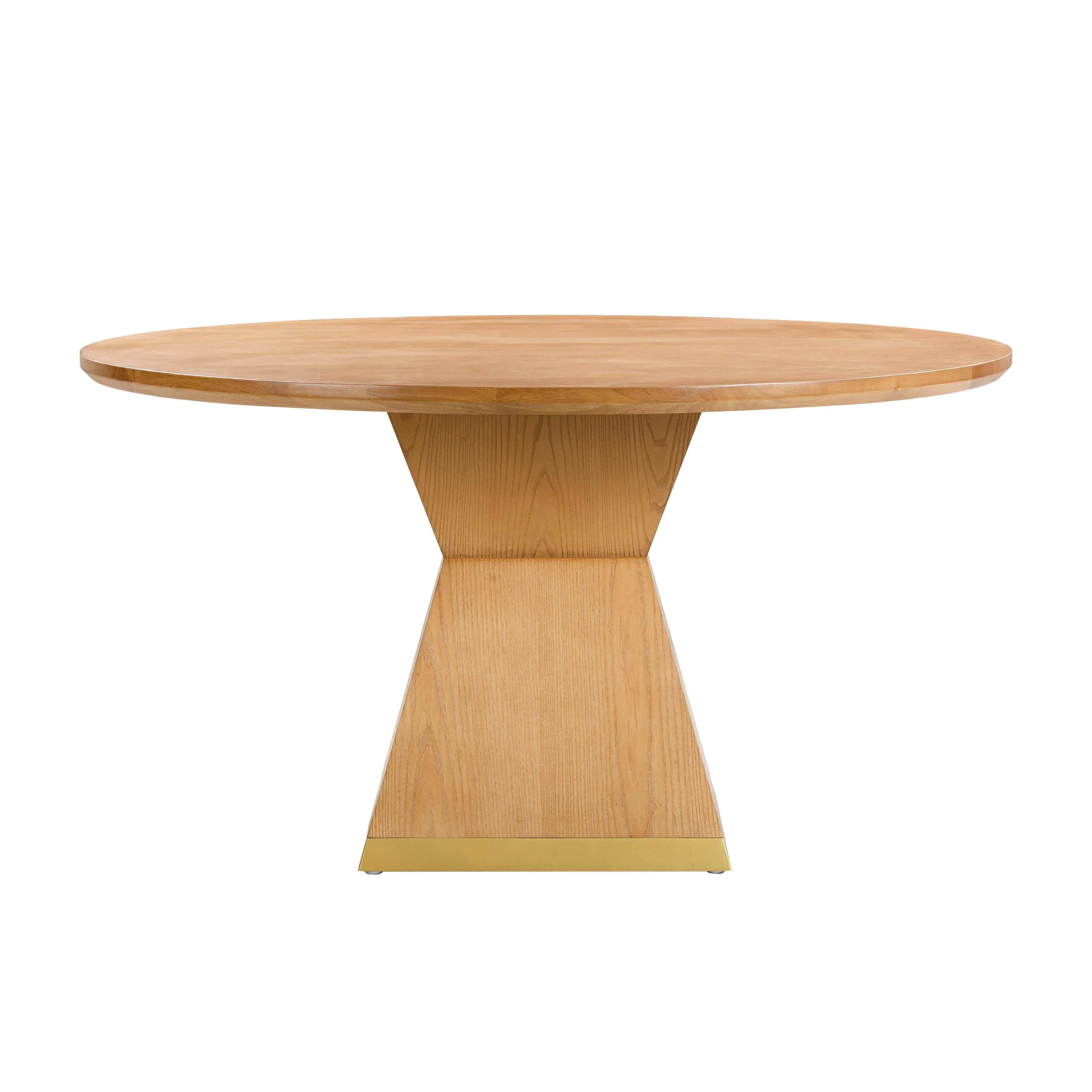 Nolan 56" Wood Round Dining Table - Image 2