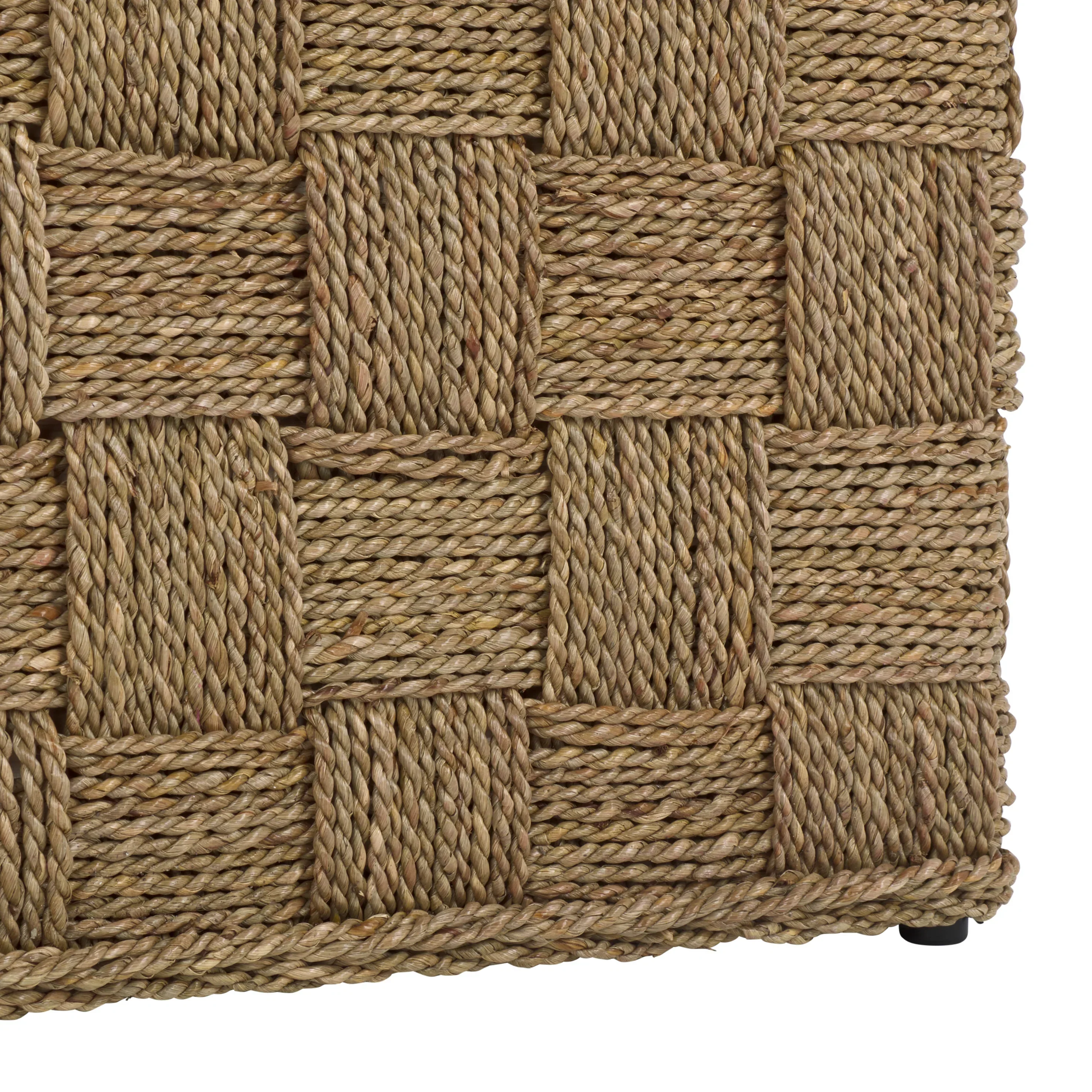 Norabelle Square Woven Seagrass Coffee Table - Image 8