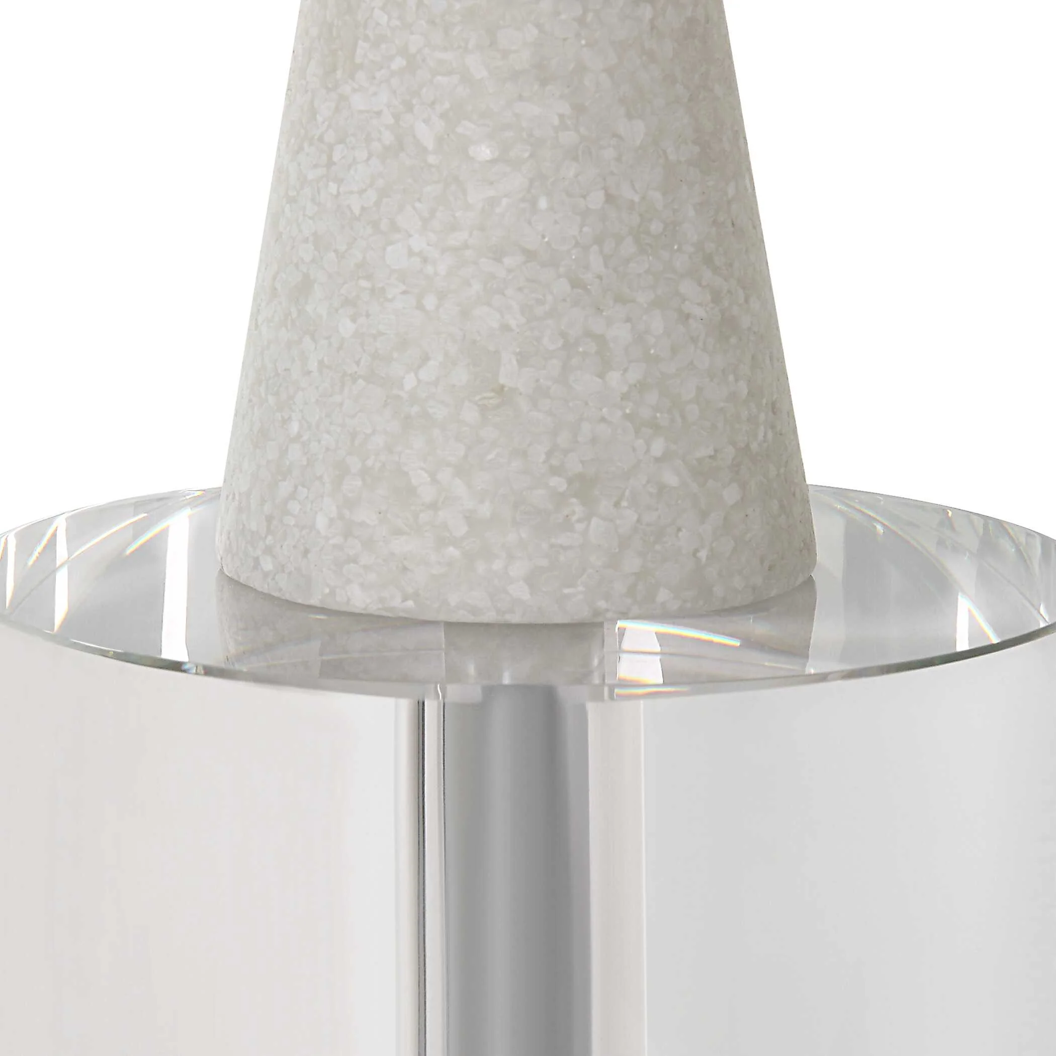 Norte White Stone Sculptures - Set of 2 - Image 4