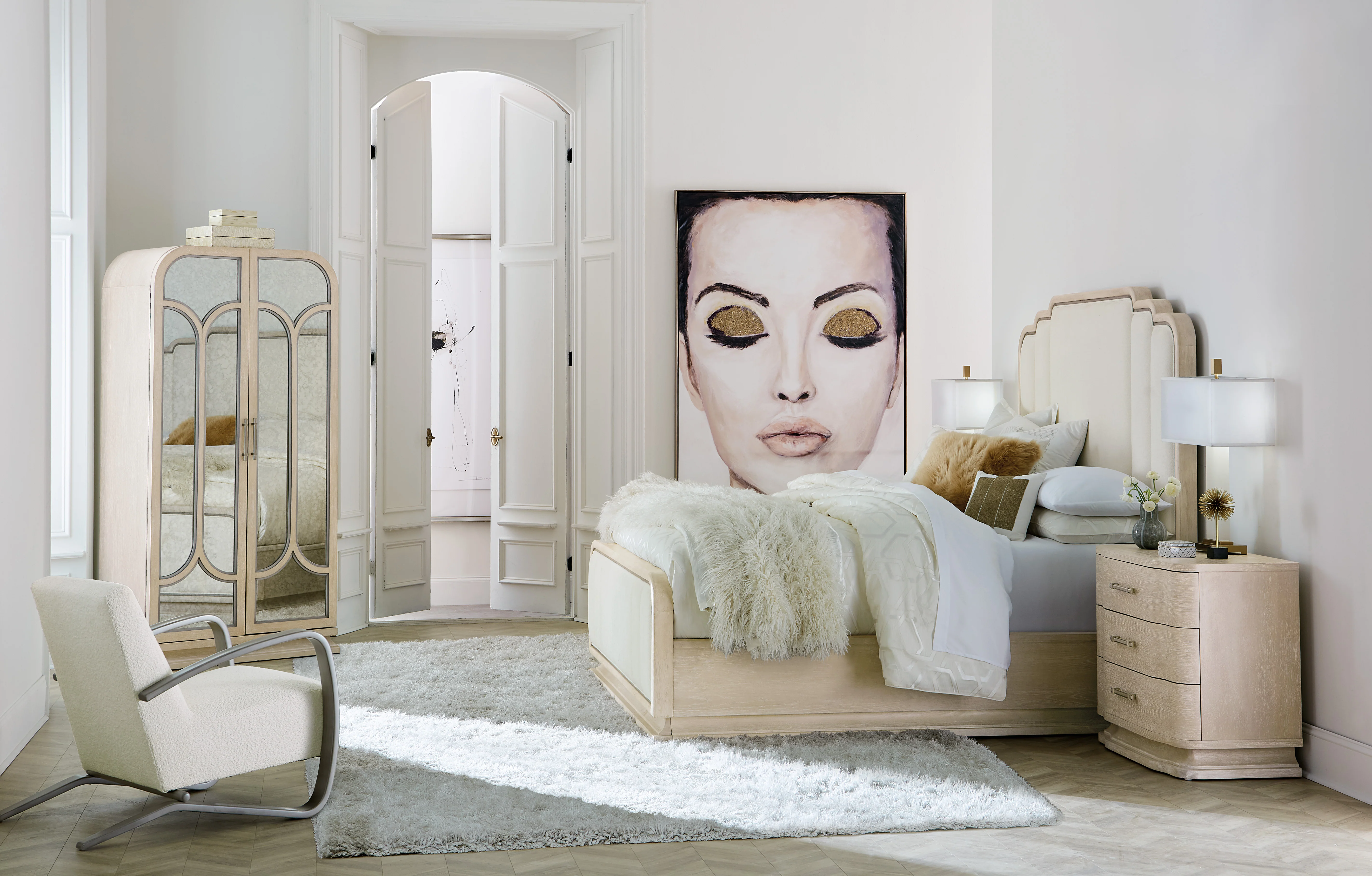 Nouveau Chic Three Drawer Nightstand - Image 8