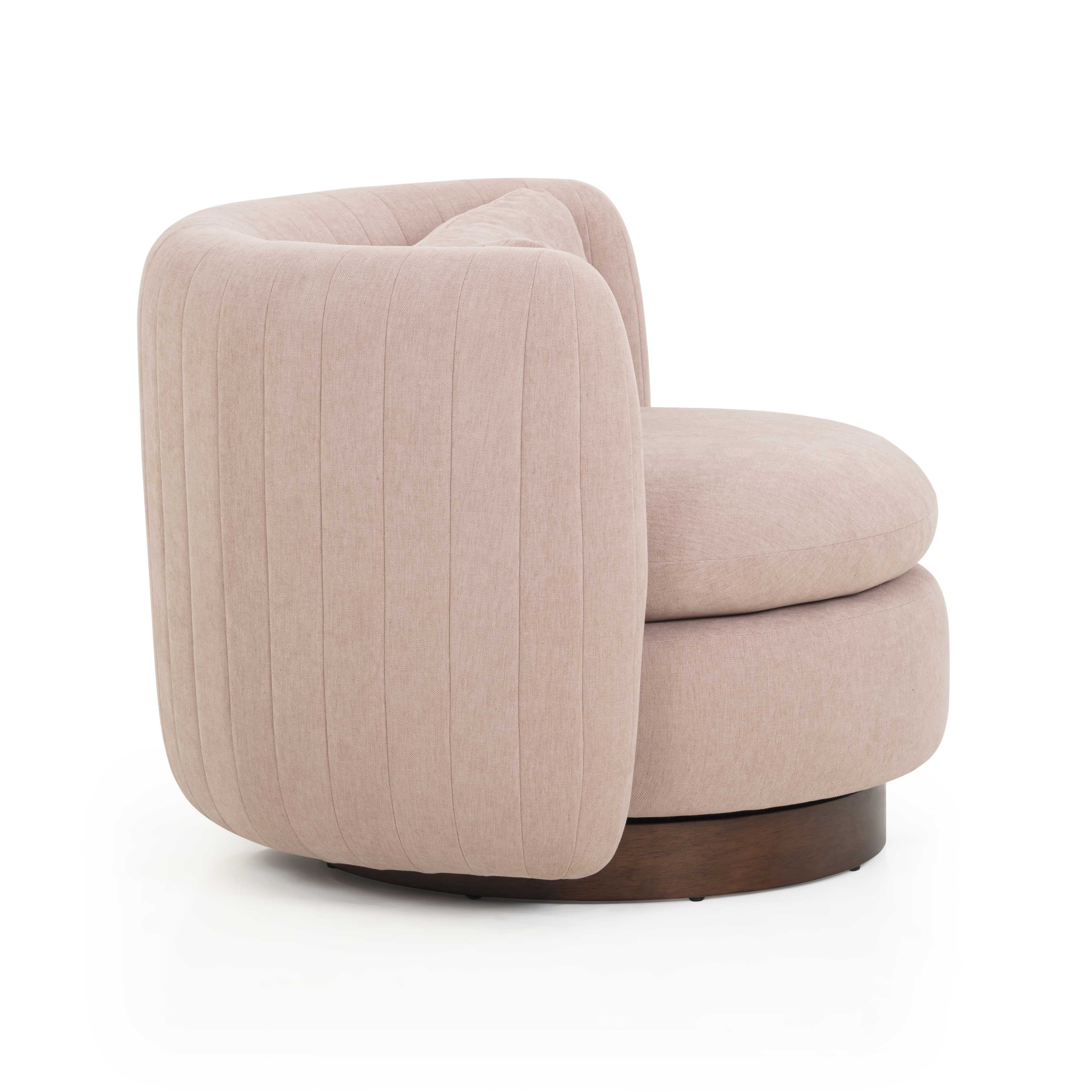 Nura Contract-Grade Chenille Swivel Accent Chair - Image 10