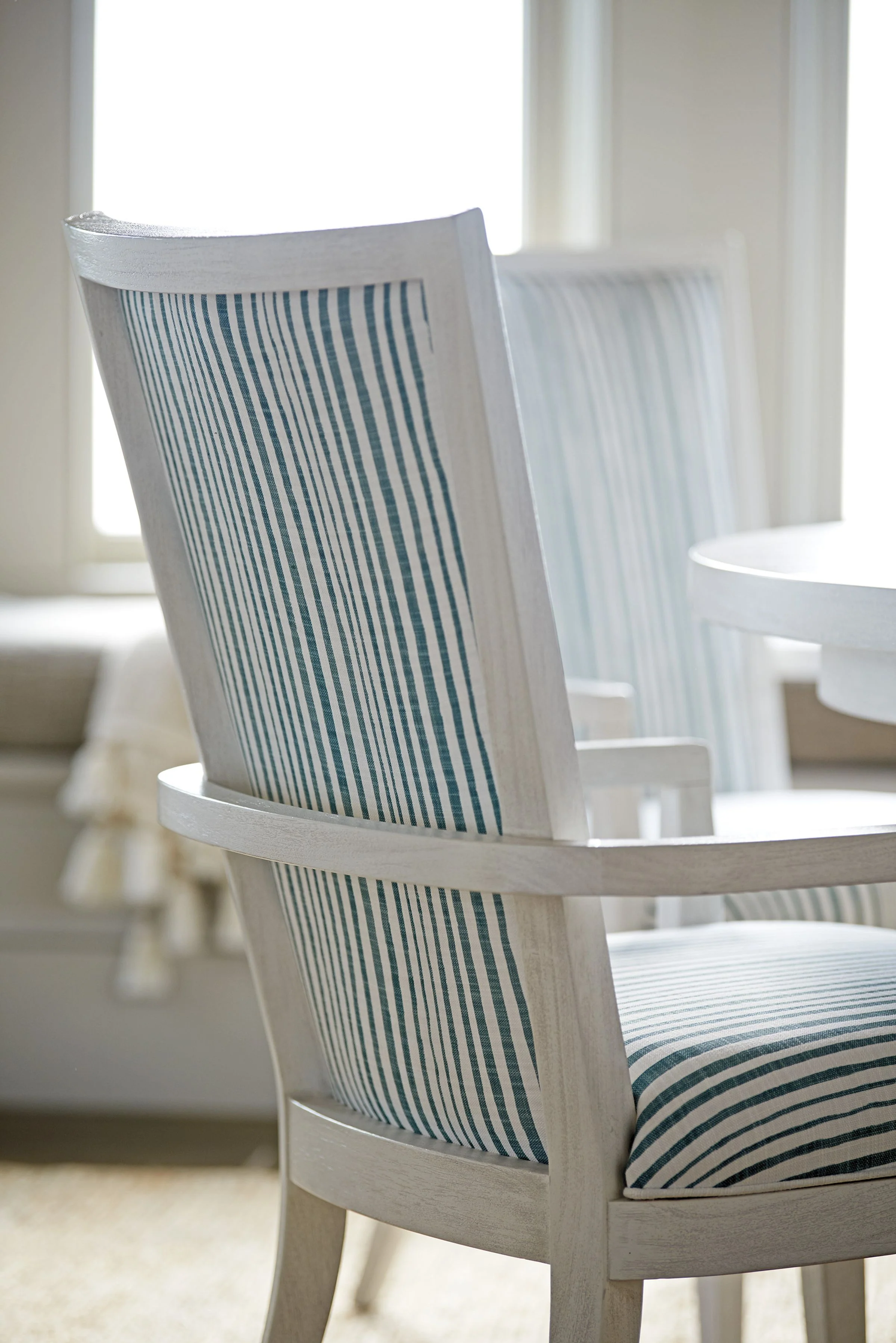 Ocean Breeze Sea Winds Upholstered Arm Chair - Image 6