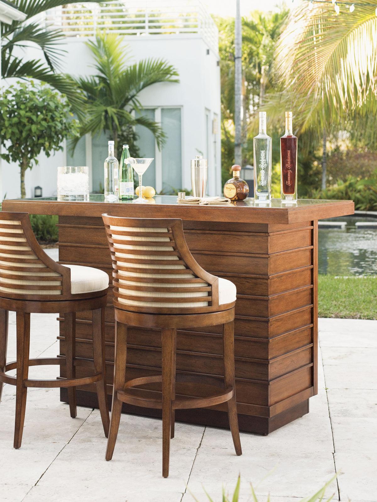 Ocean Club Cabana Swivel Bar Stool - Image 3