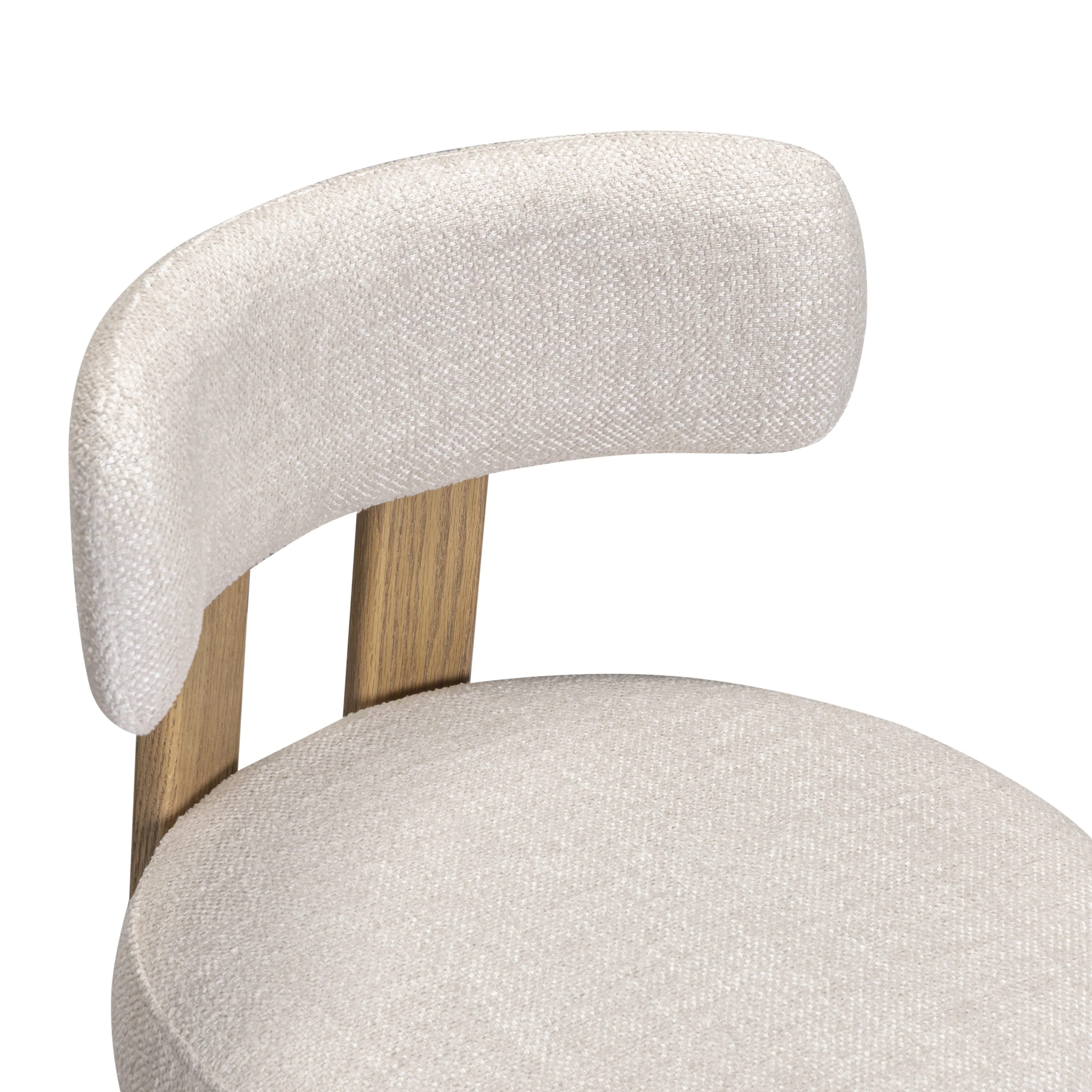 Odessa Cream Performance Fabric Counter Stool - Image 4