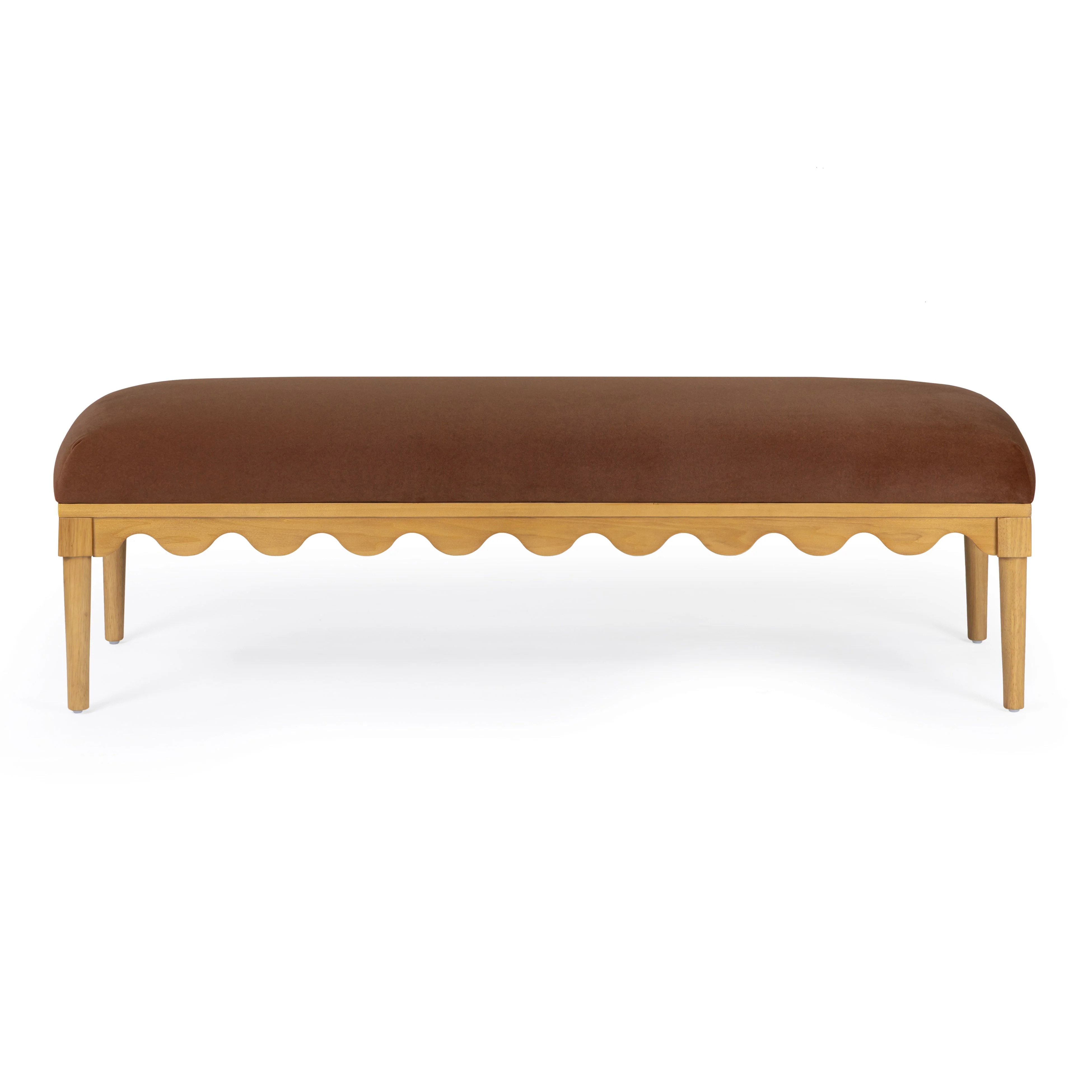 Oodle 56.5" Performance Vegan Mohair Bench - Image 6