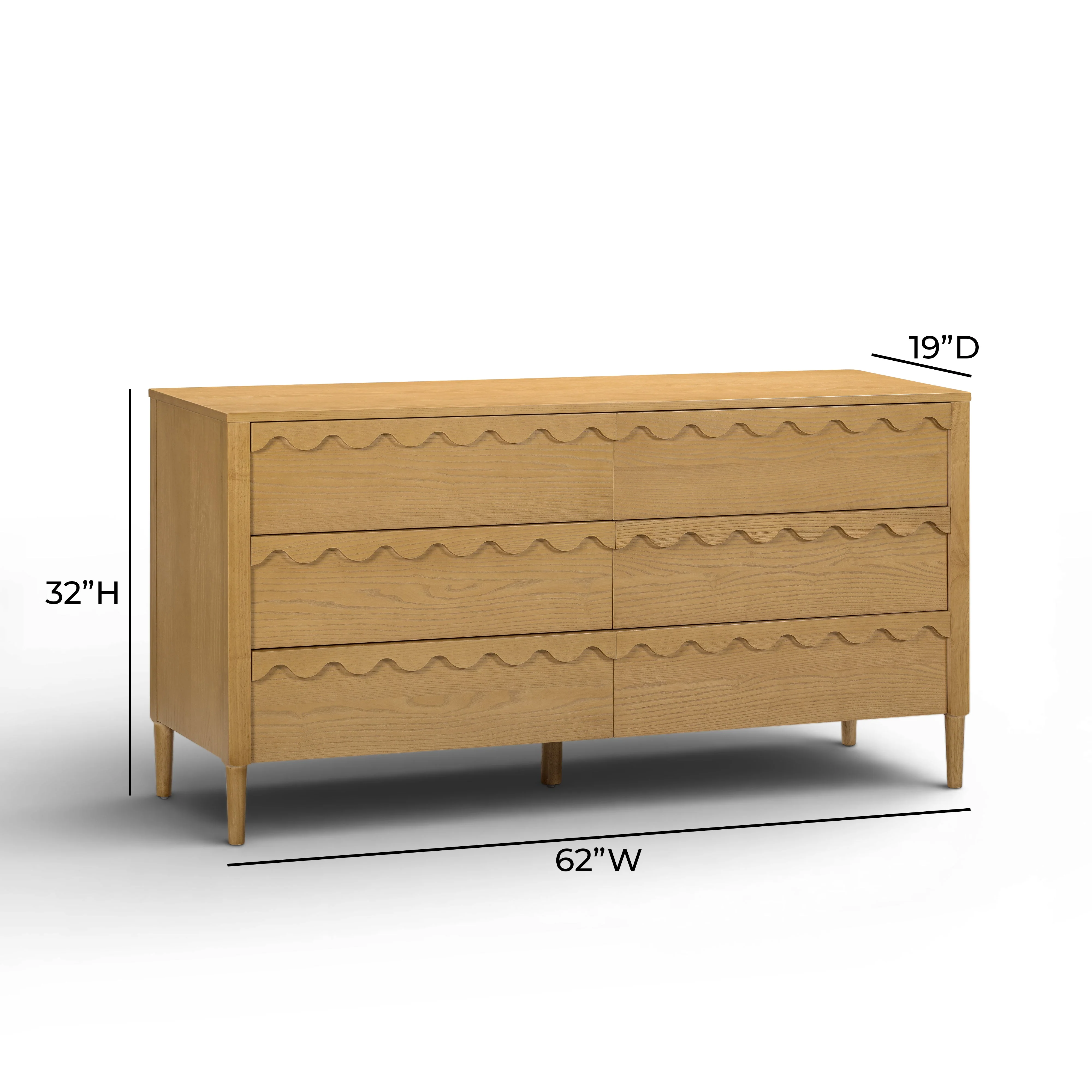 Oodle 62" 6-Drawer Dresser - Image 12