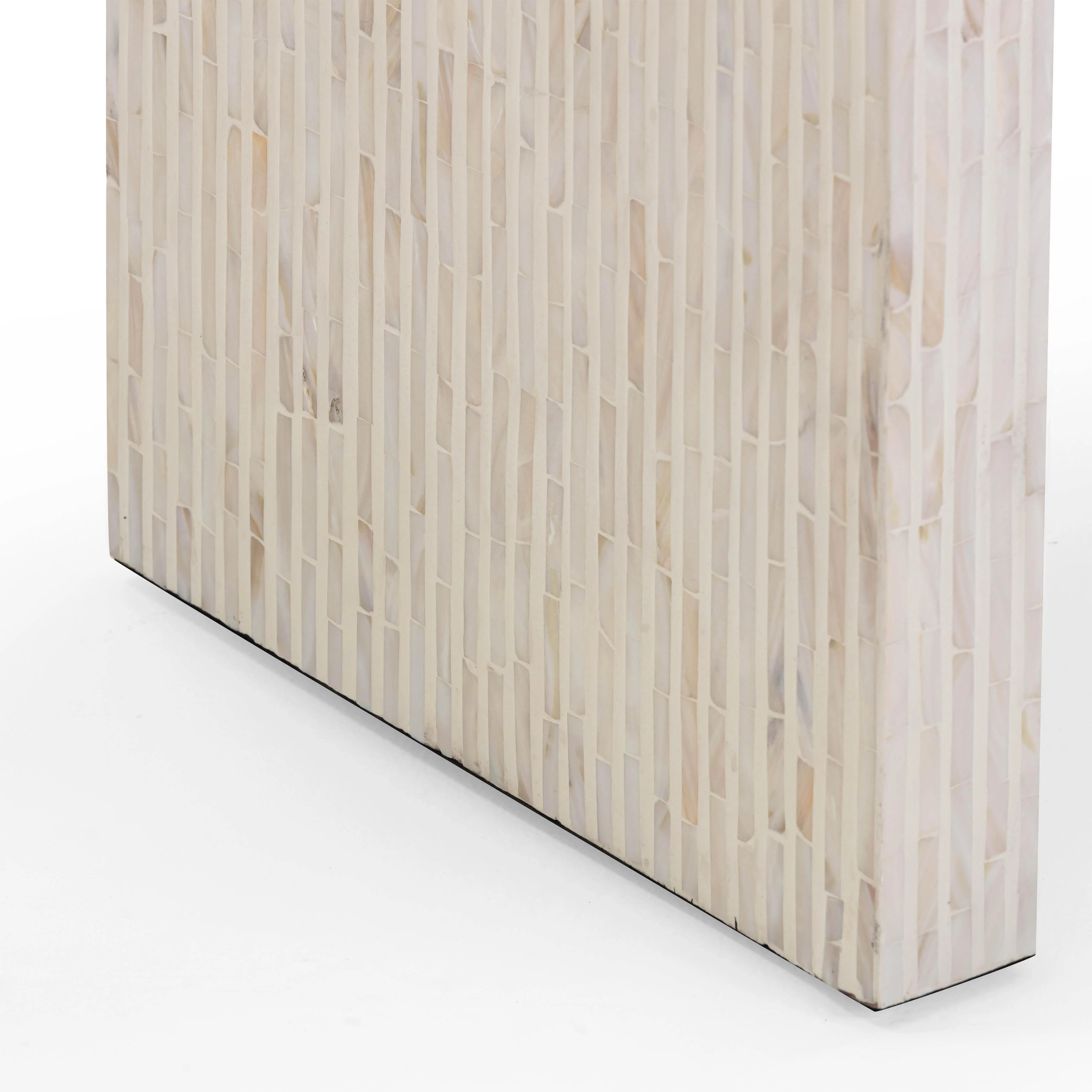 Opus 43" Cream Capiz Shell Console Table - Image 6