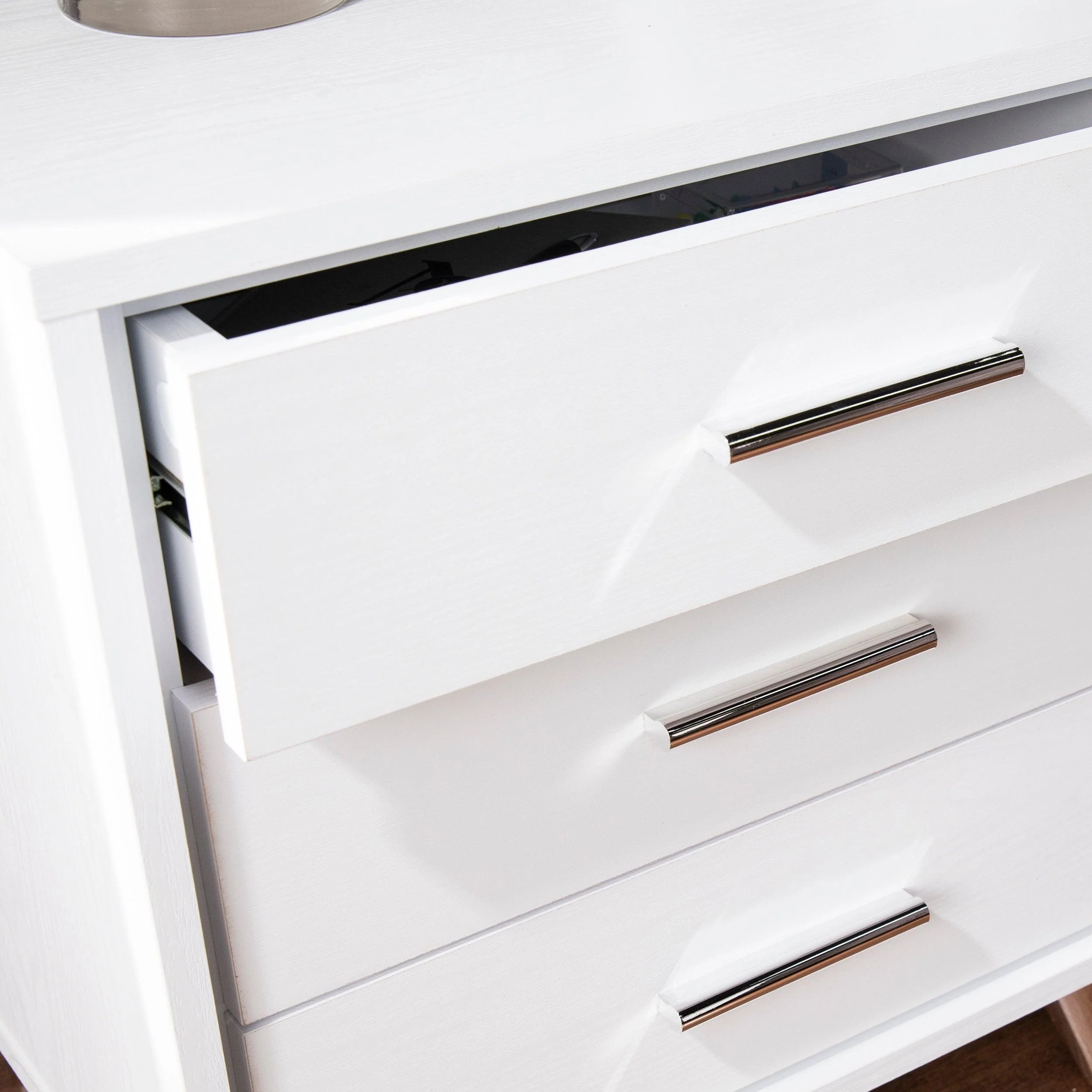 Oren Nightstand with Drawers - White - Image 7