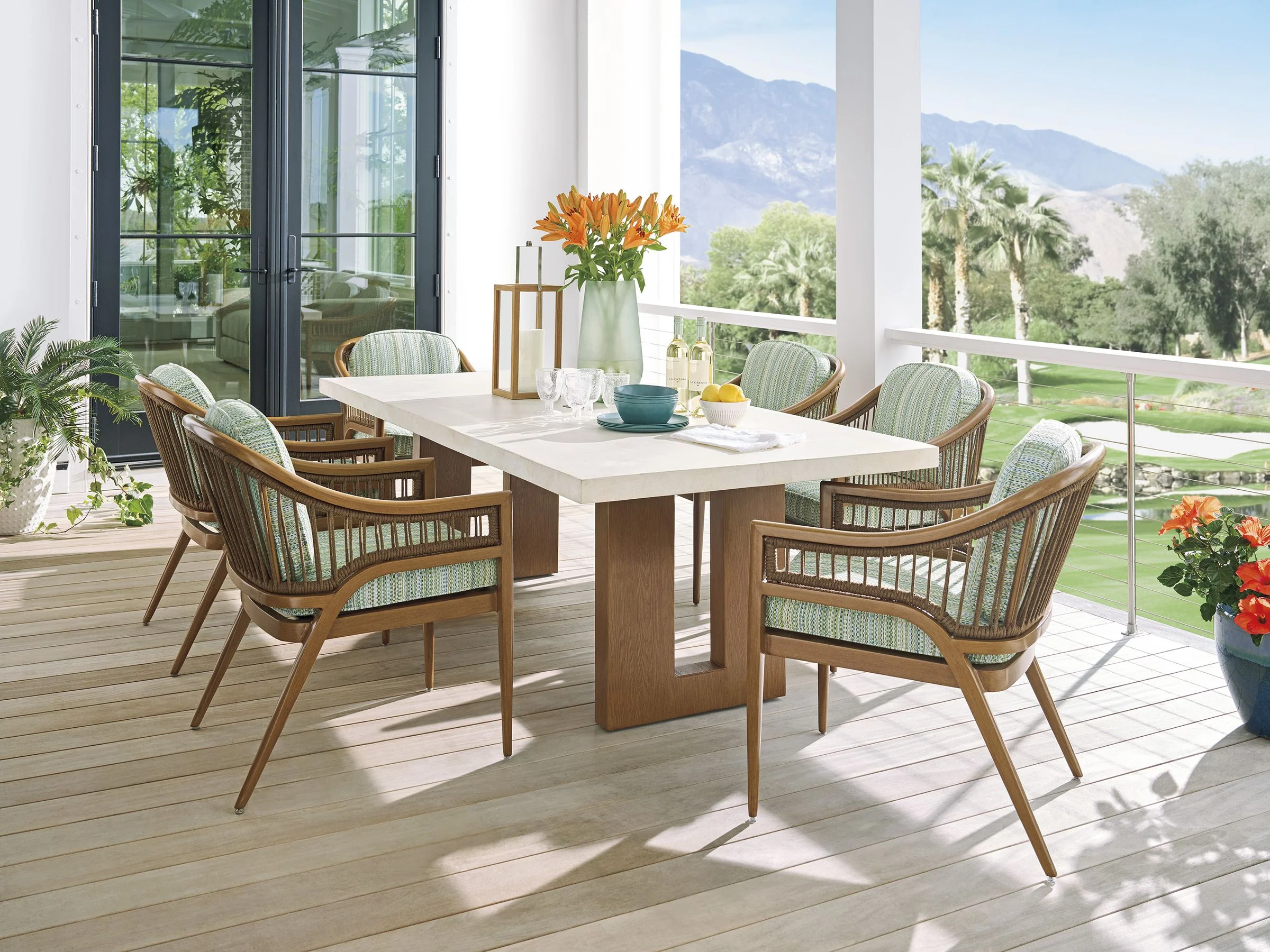 Palm Desert Poolside Rectangular Dining Table - Image 2