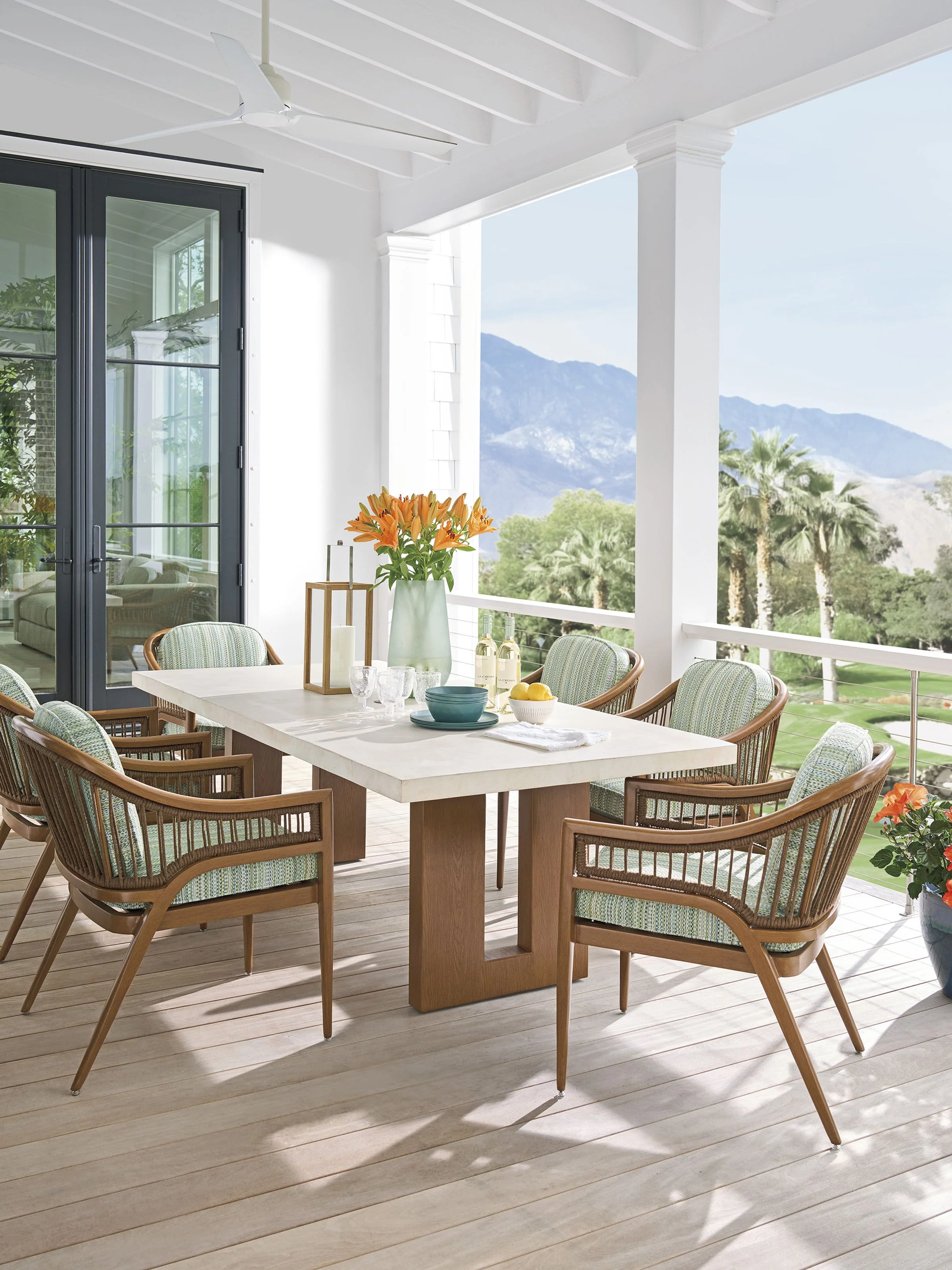 Palm Desert Poolside Rectangular Dining Table - Image 3