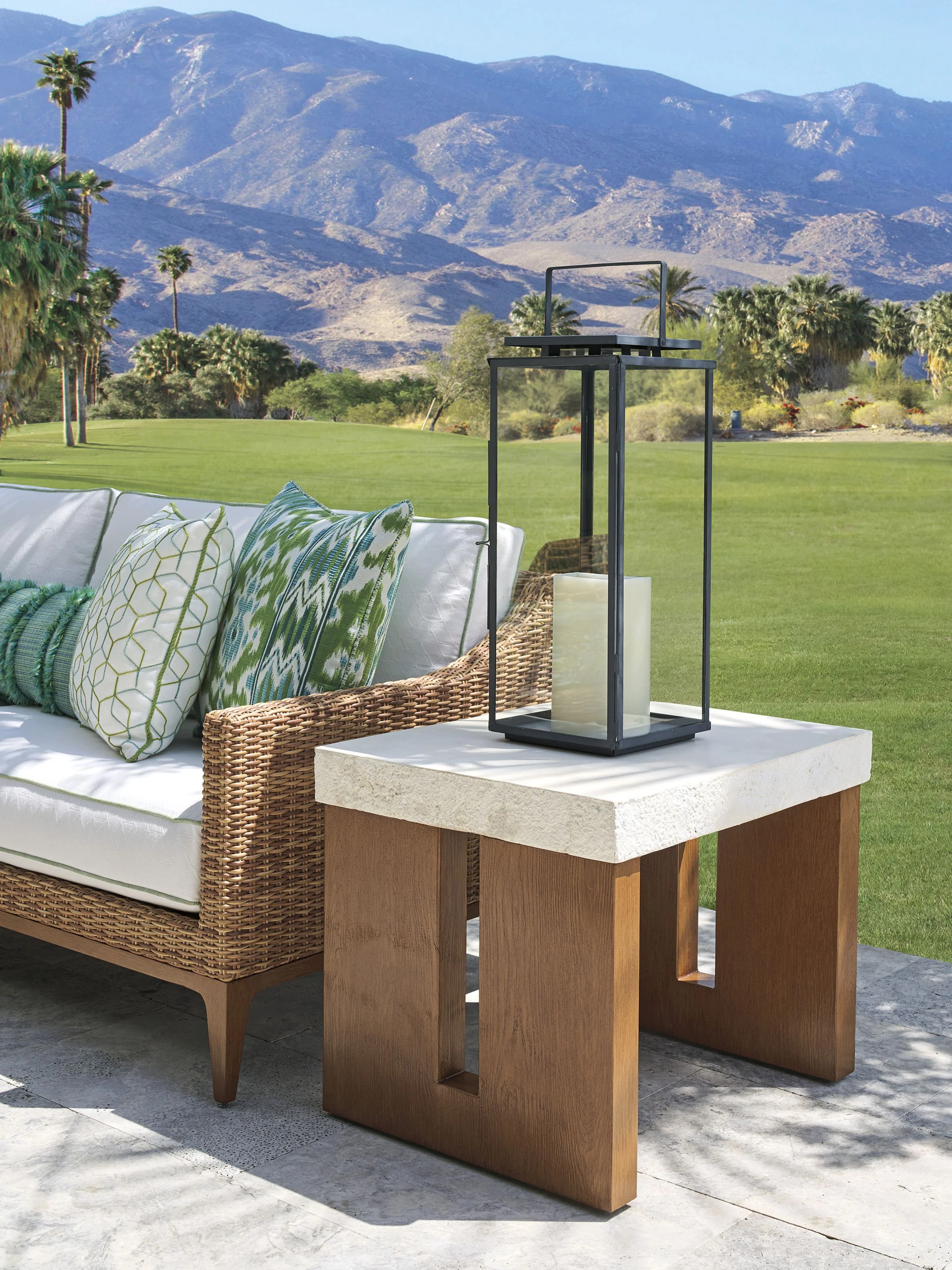 Palm Desert Poolside Rectangular End Table - Image 2