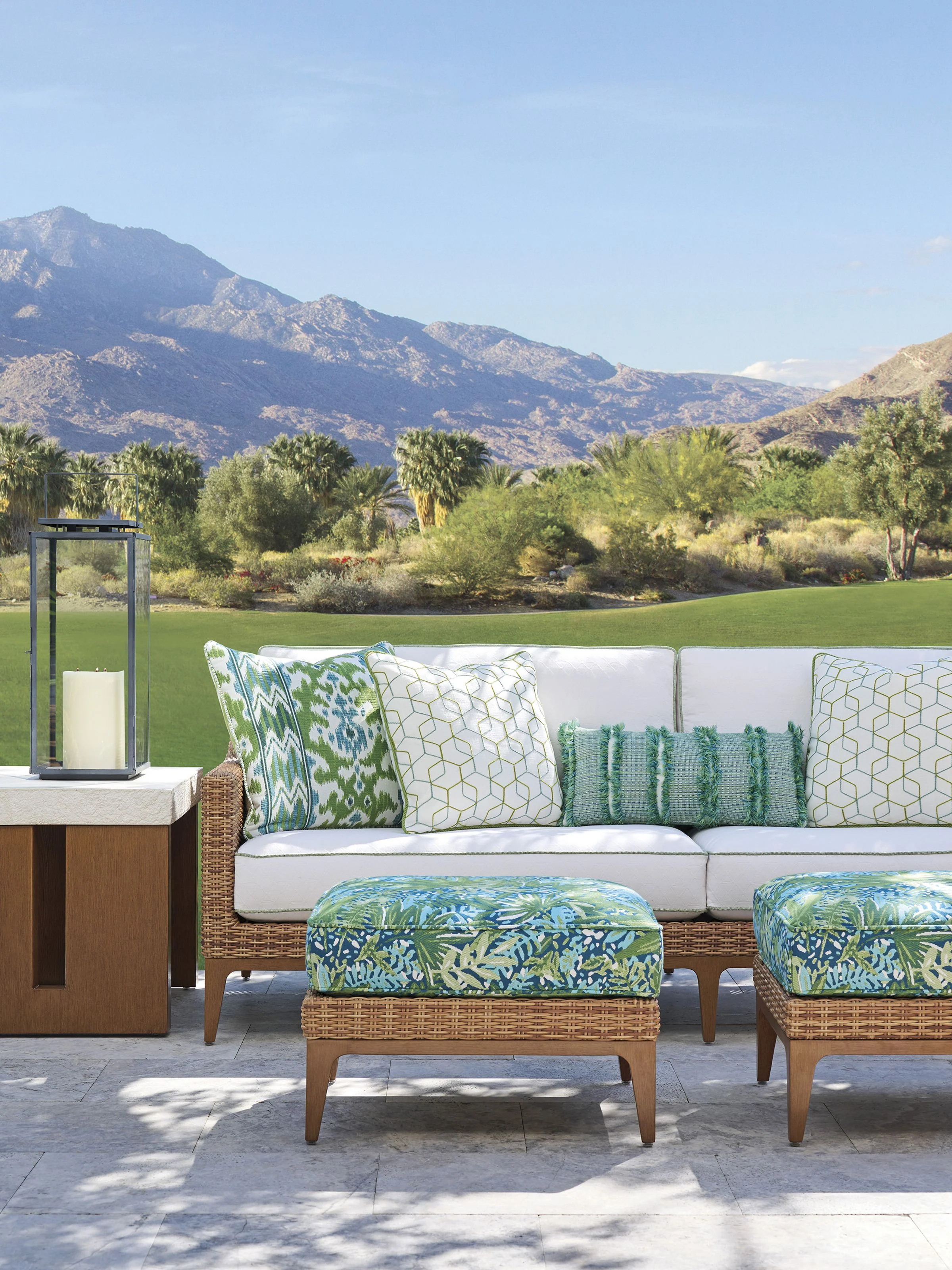 Palm Desert Poolside Rectangular End Table - Image 3