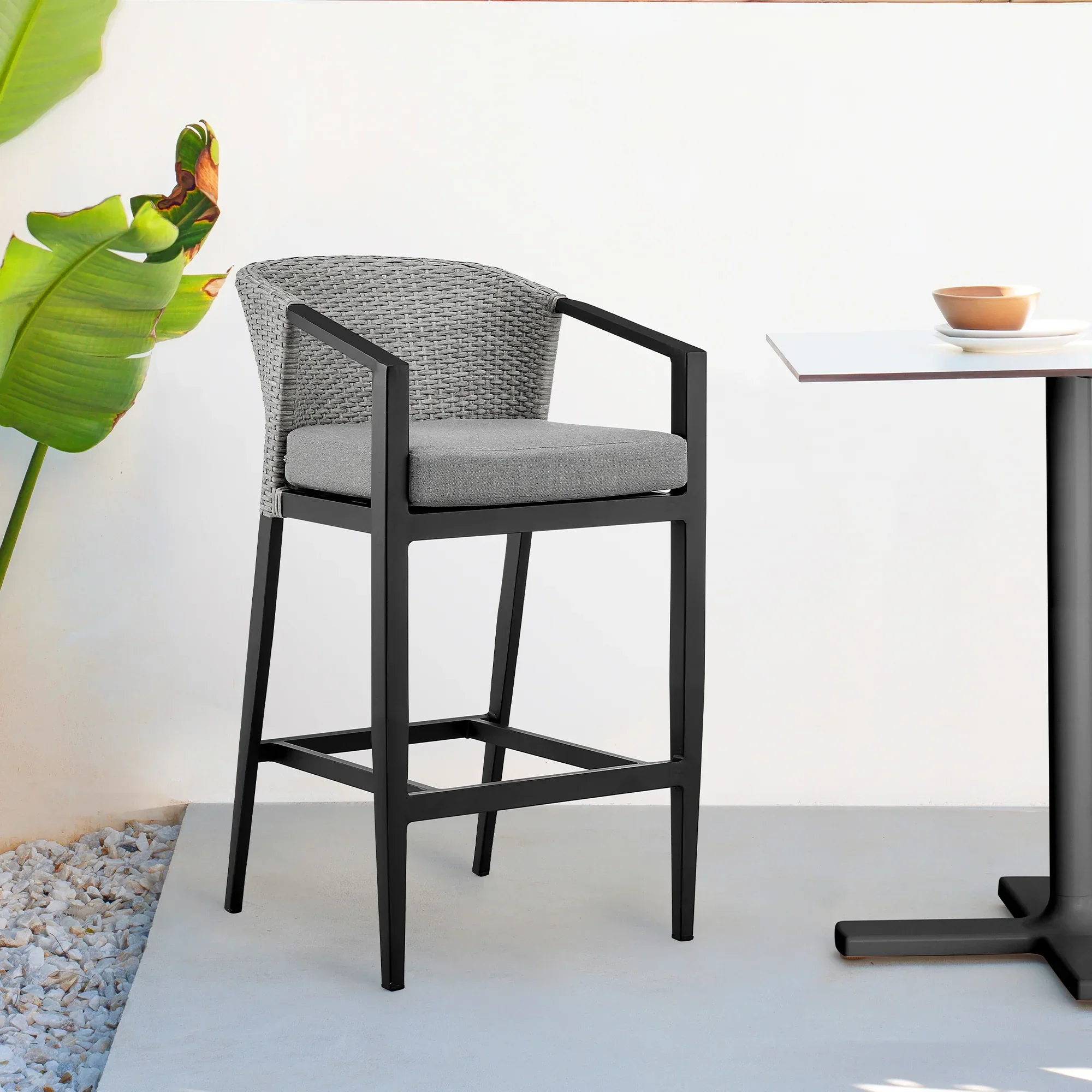 Palma Outdoor Barstool - Set of 2 - Image 2
