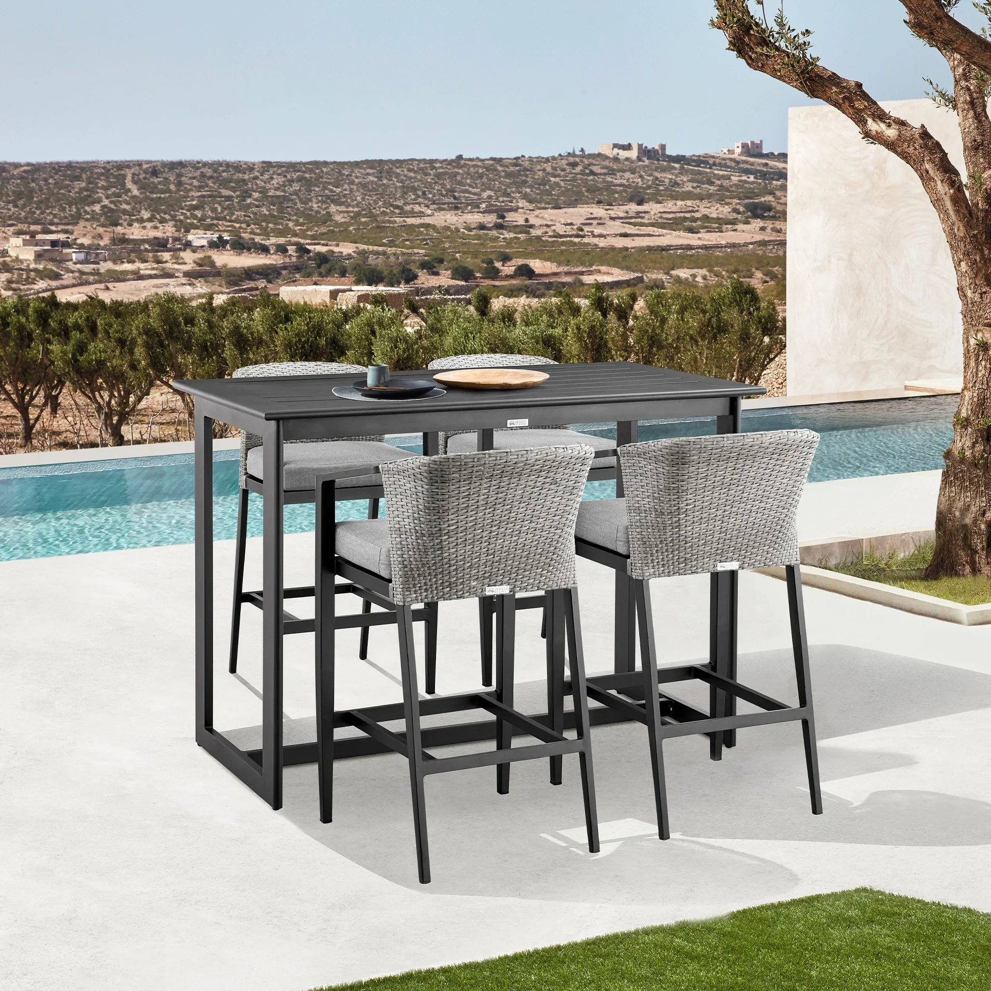 Palma Outdoor Counter Stool - Set of 2 - Image 8
