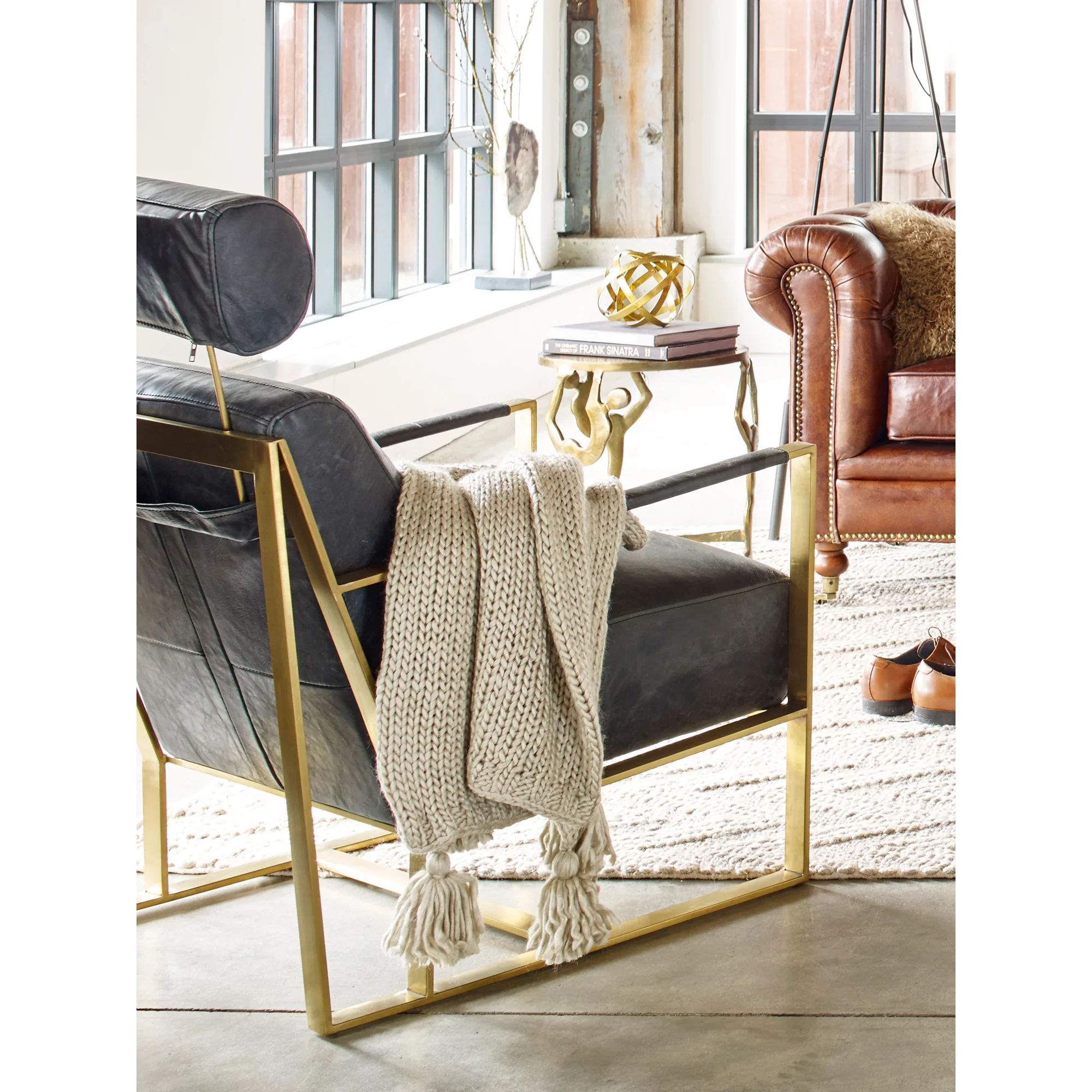 Paradiso Chair Onyx Black Leather - Image 2