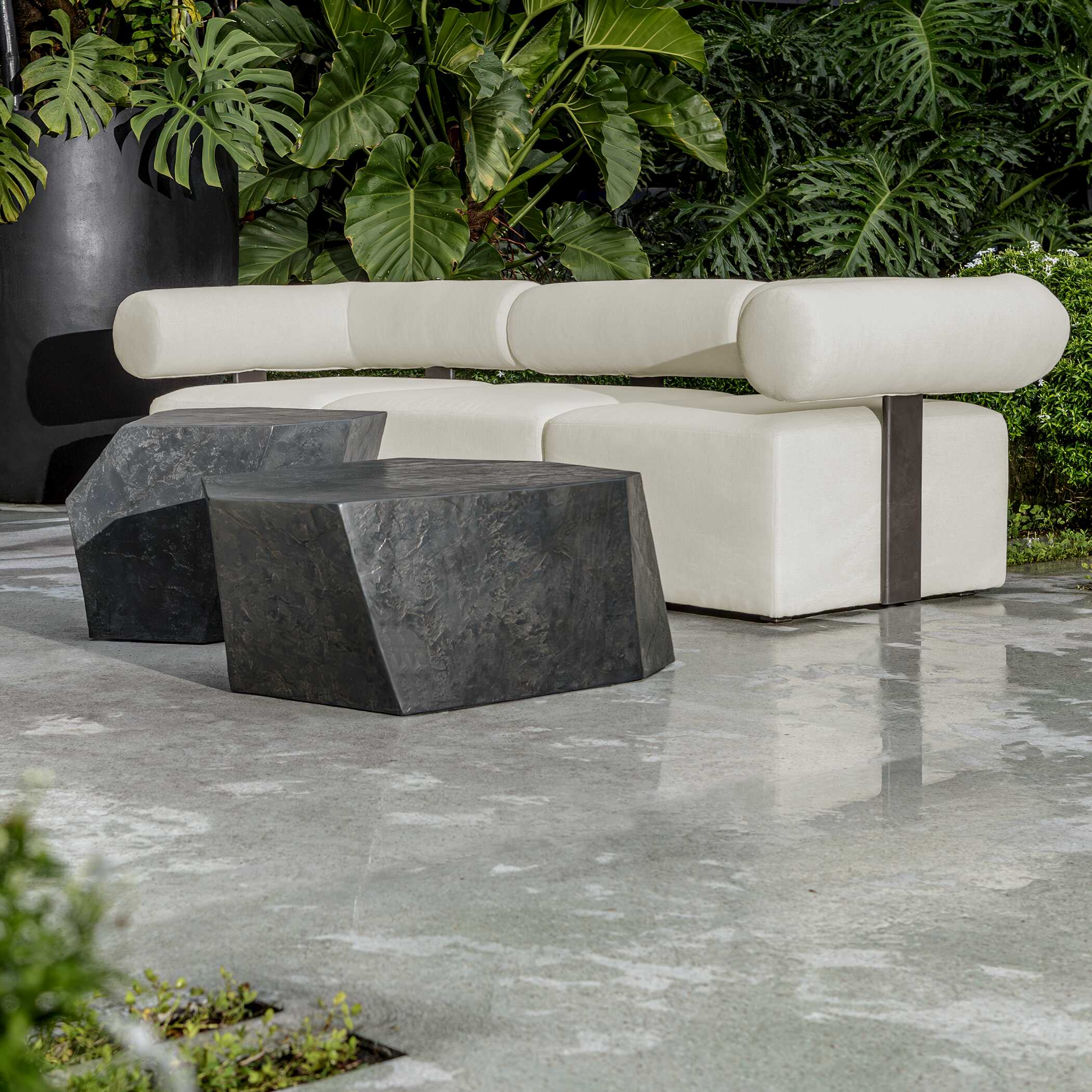 Parra Slate Outdoor Coffee Table - Image 4