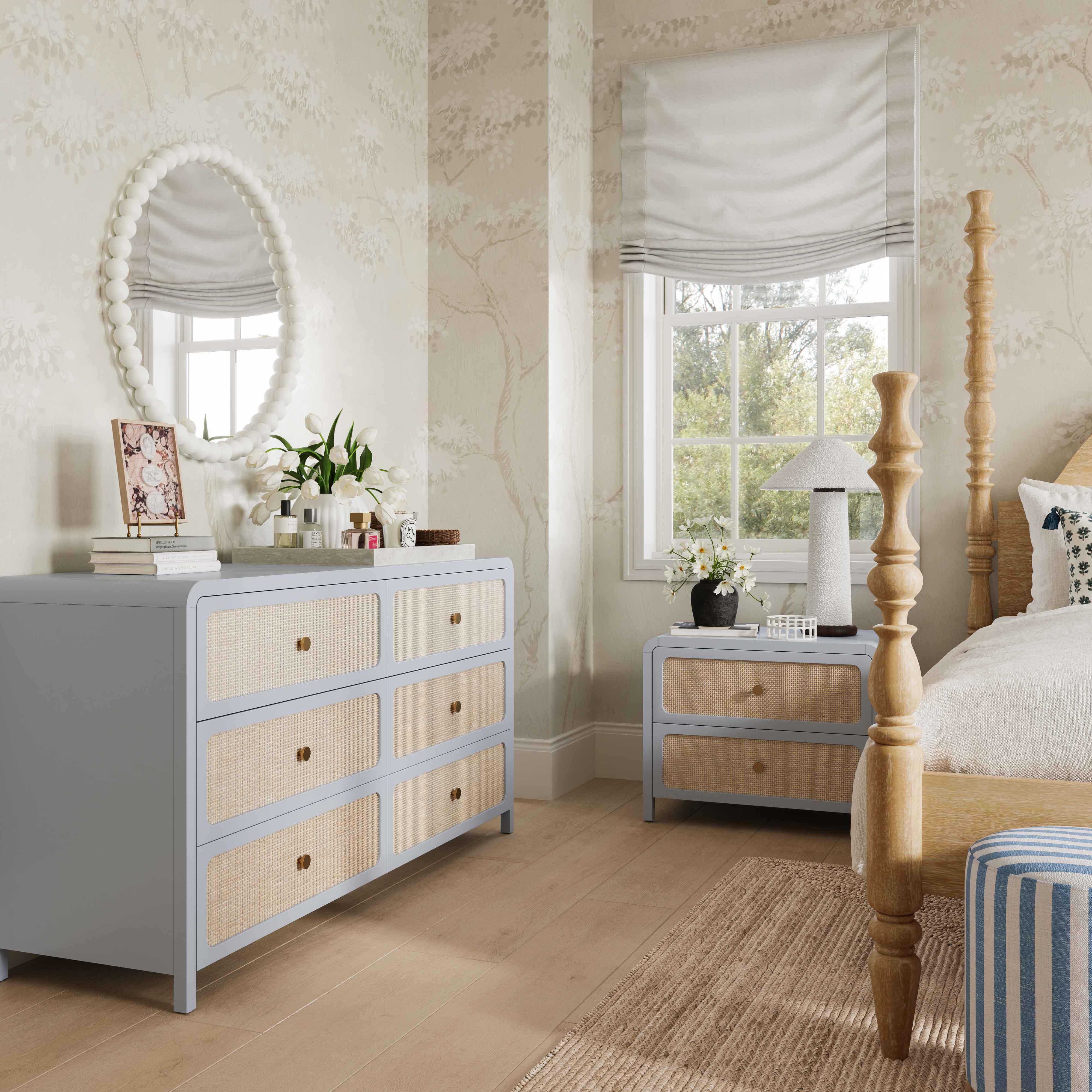 Patty 28" Rattan 2 Drawer Nightstand - Image 8