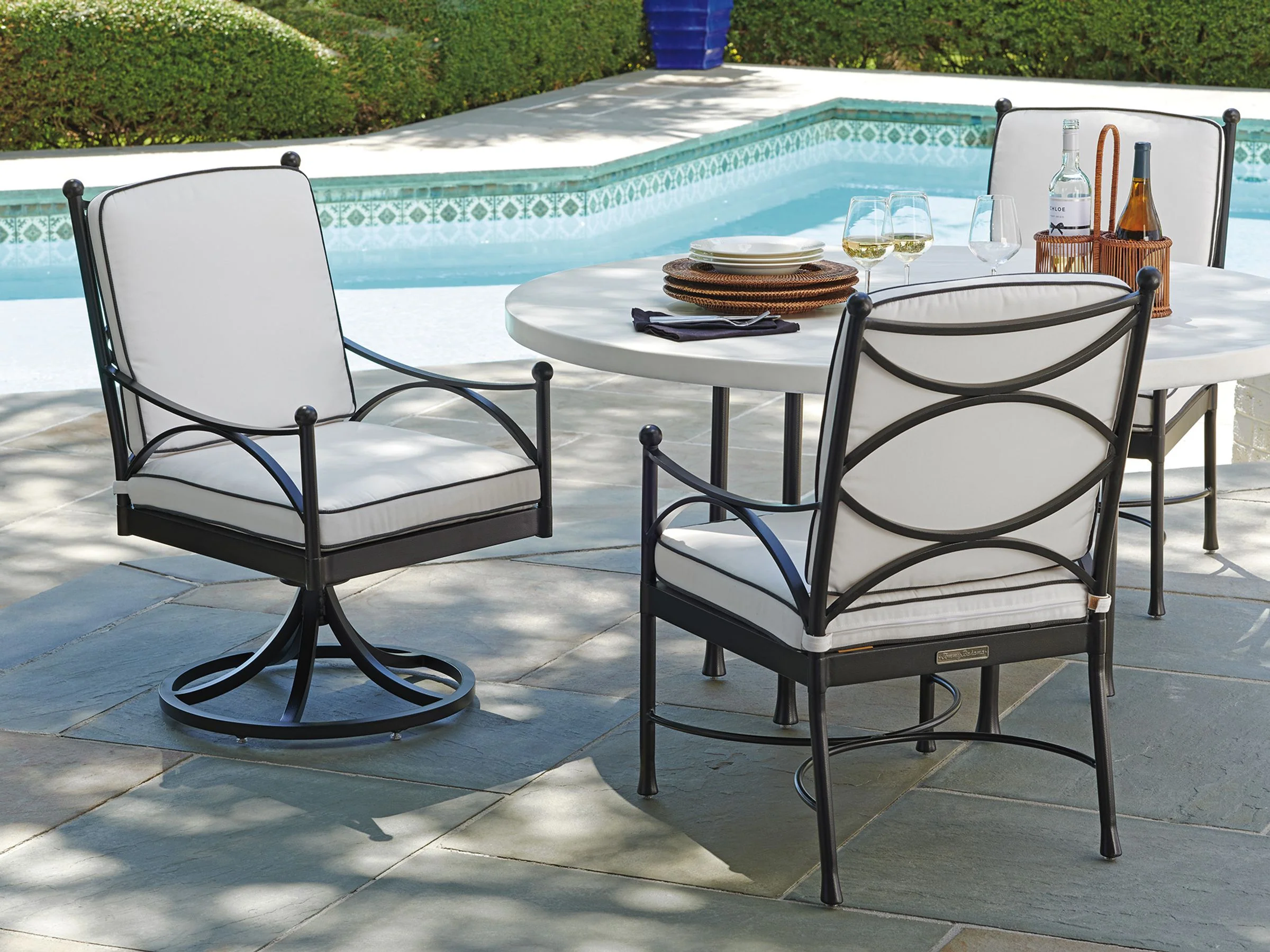 Pavlova Swivel Rocker Dining Chair - Image 2