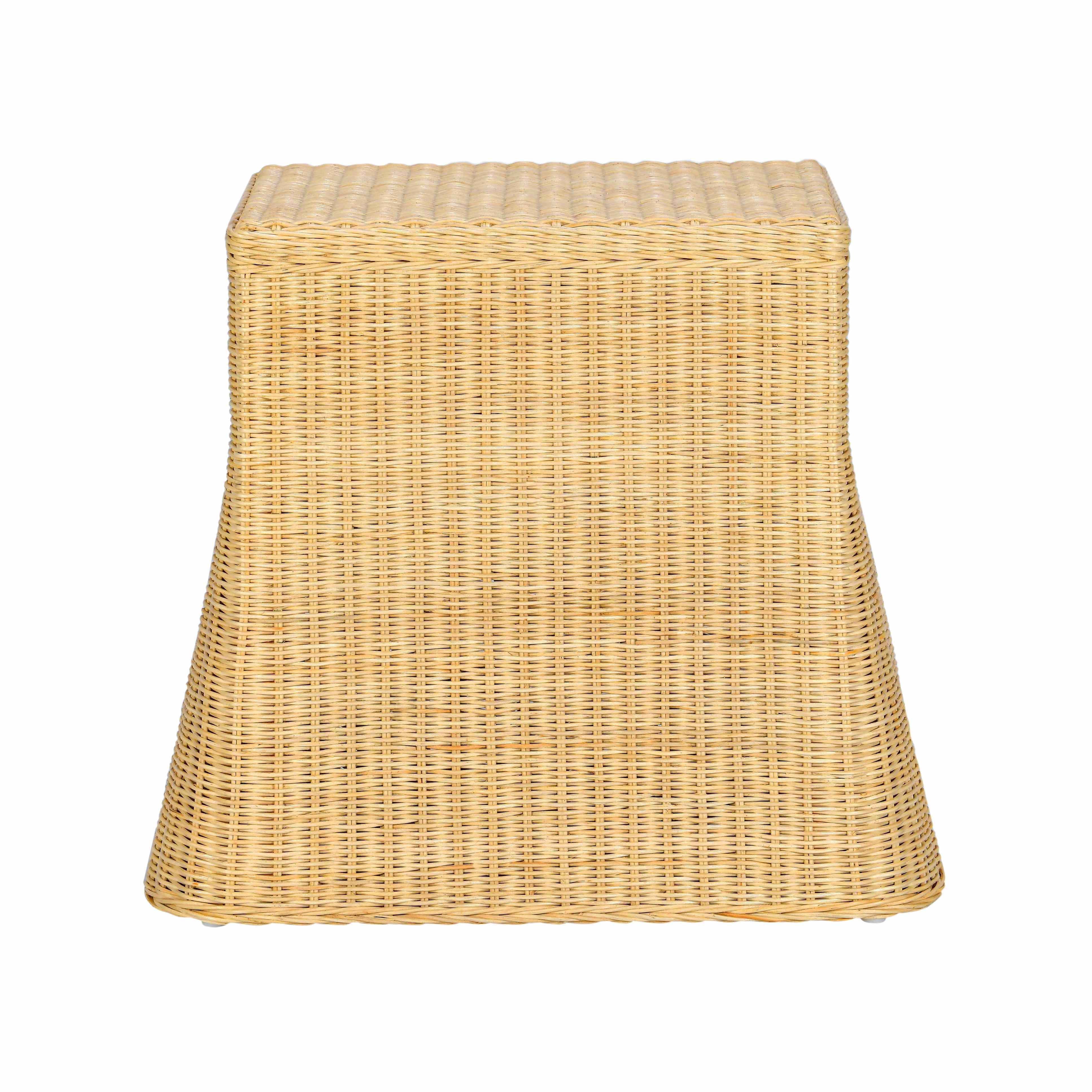 Pentra 25" Natural Rattan Nightstand With Drawer - Image 6