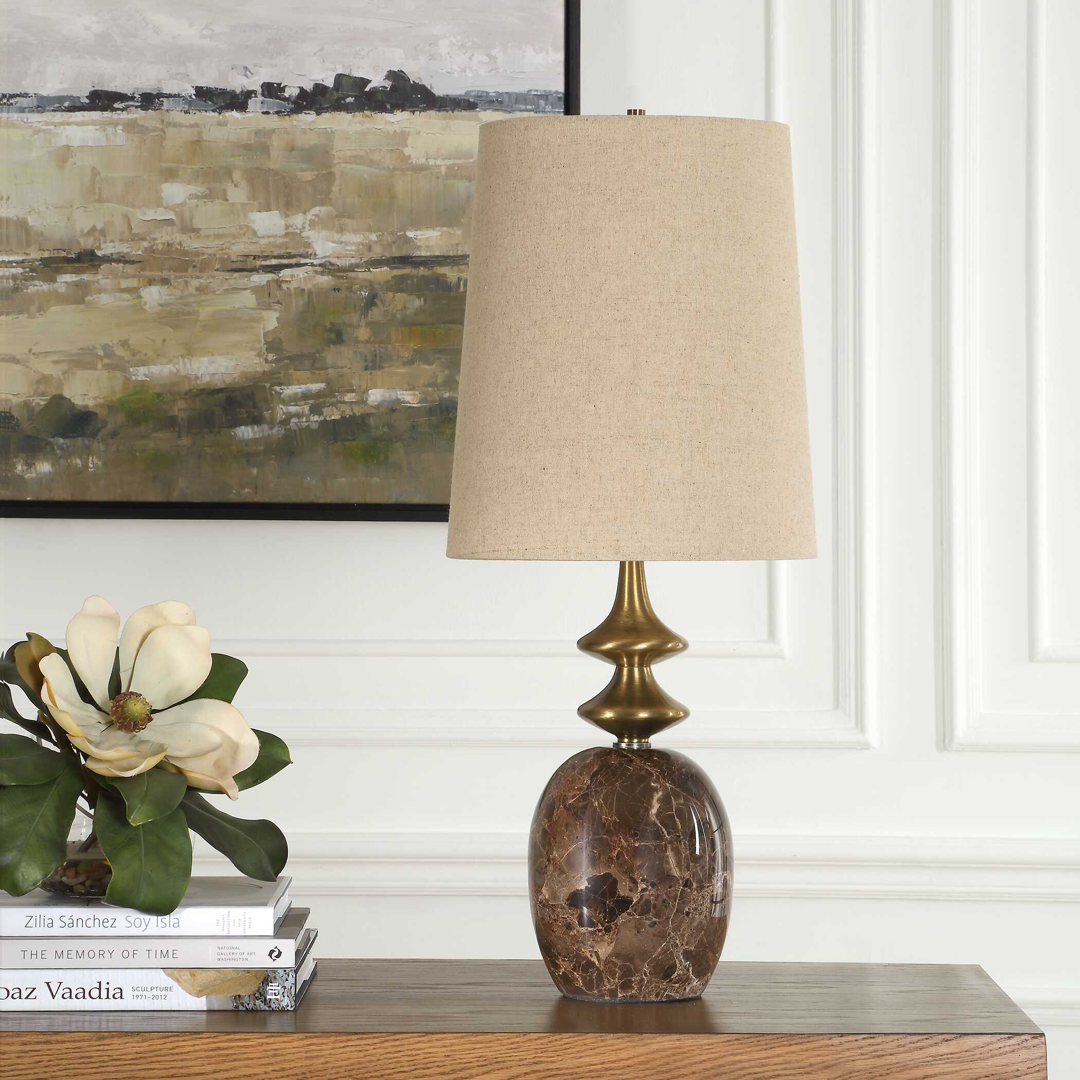 Percy Brown Marble Buffet Lamp - Image 3