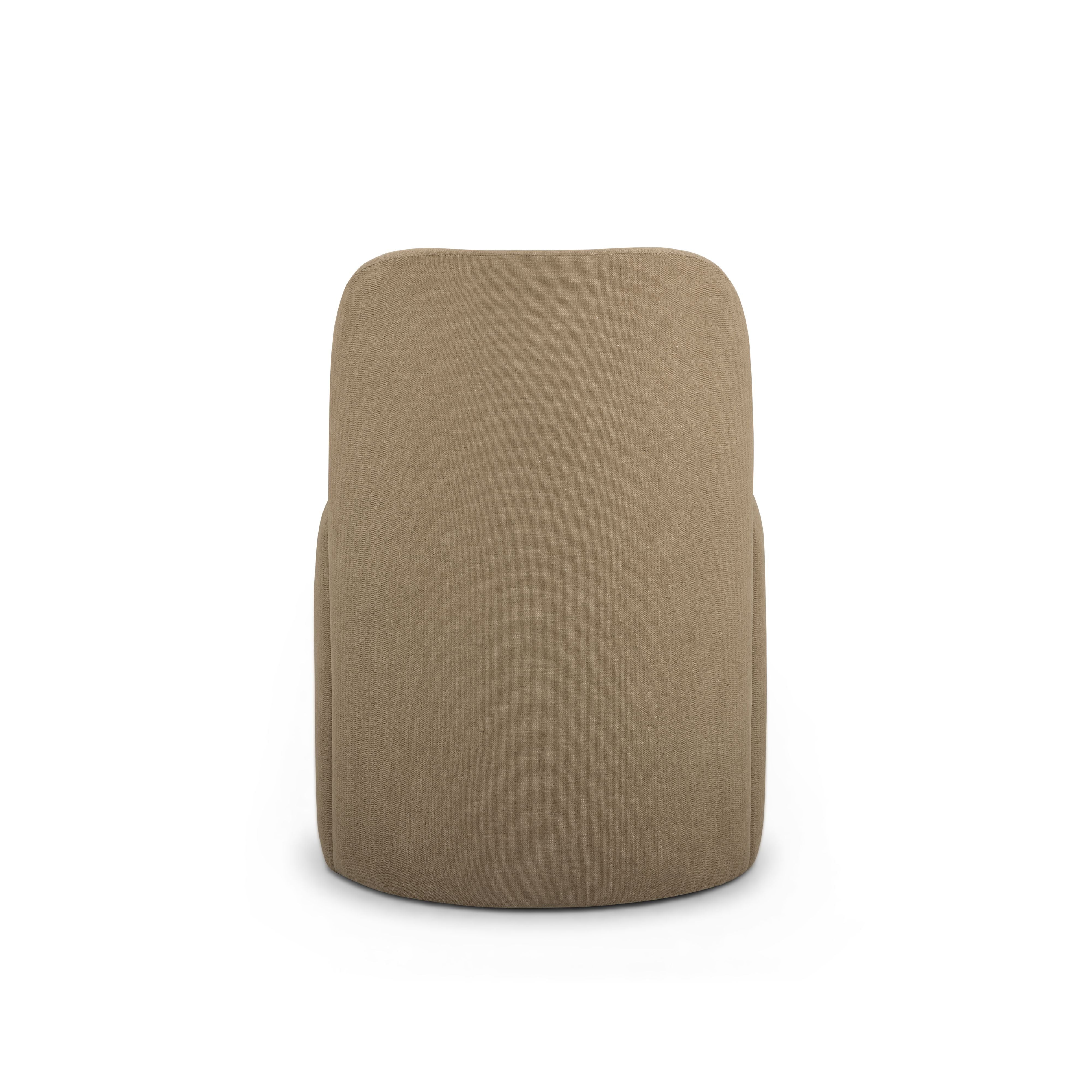 Persa Round Back Performance Chenille Dining Chair - Image 10