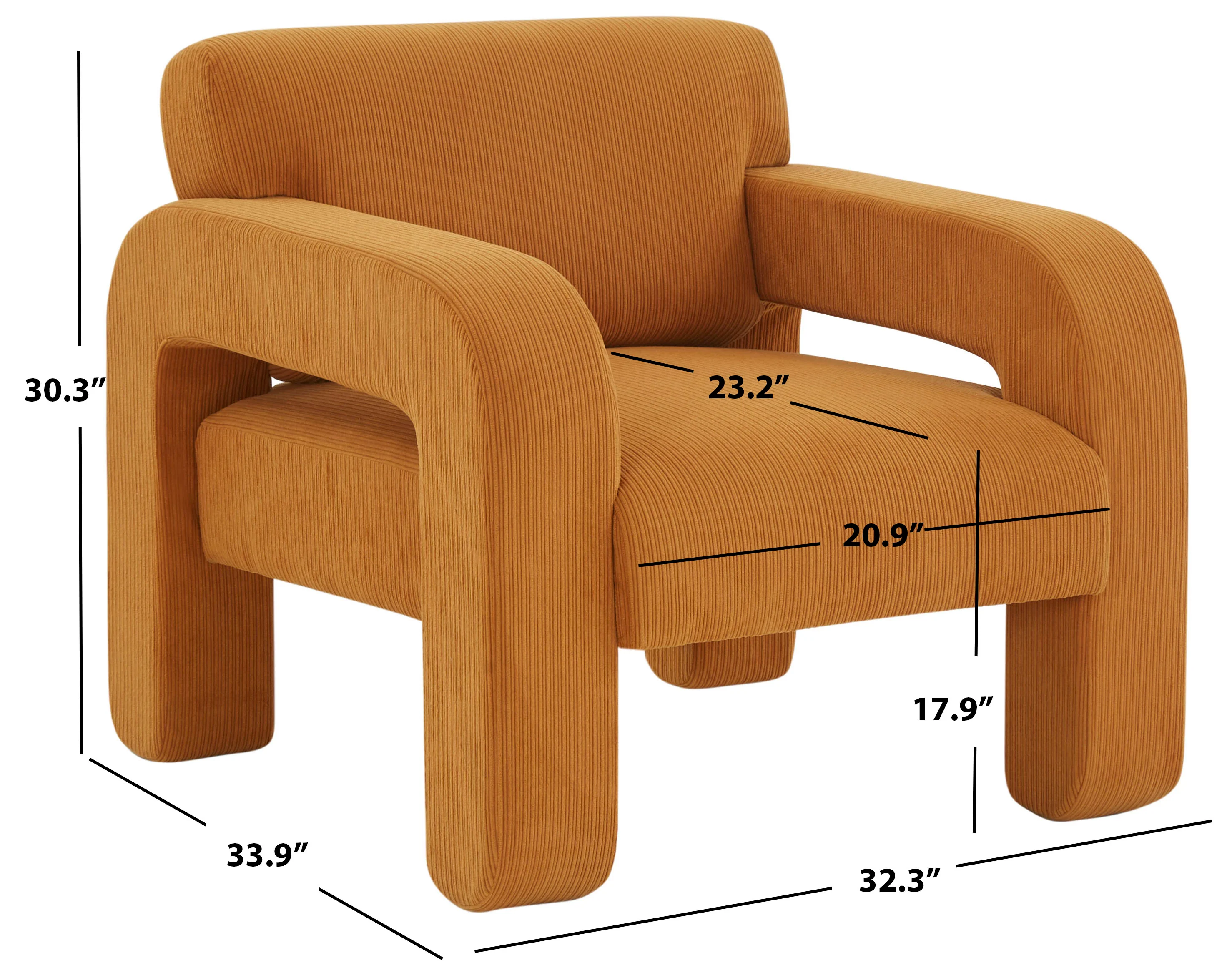 Petey Corduroy Accent Chair - Image 10
