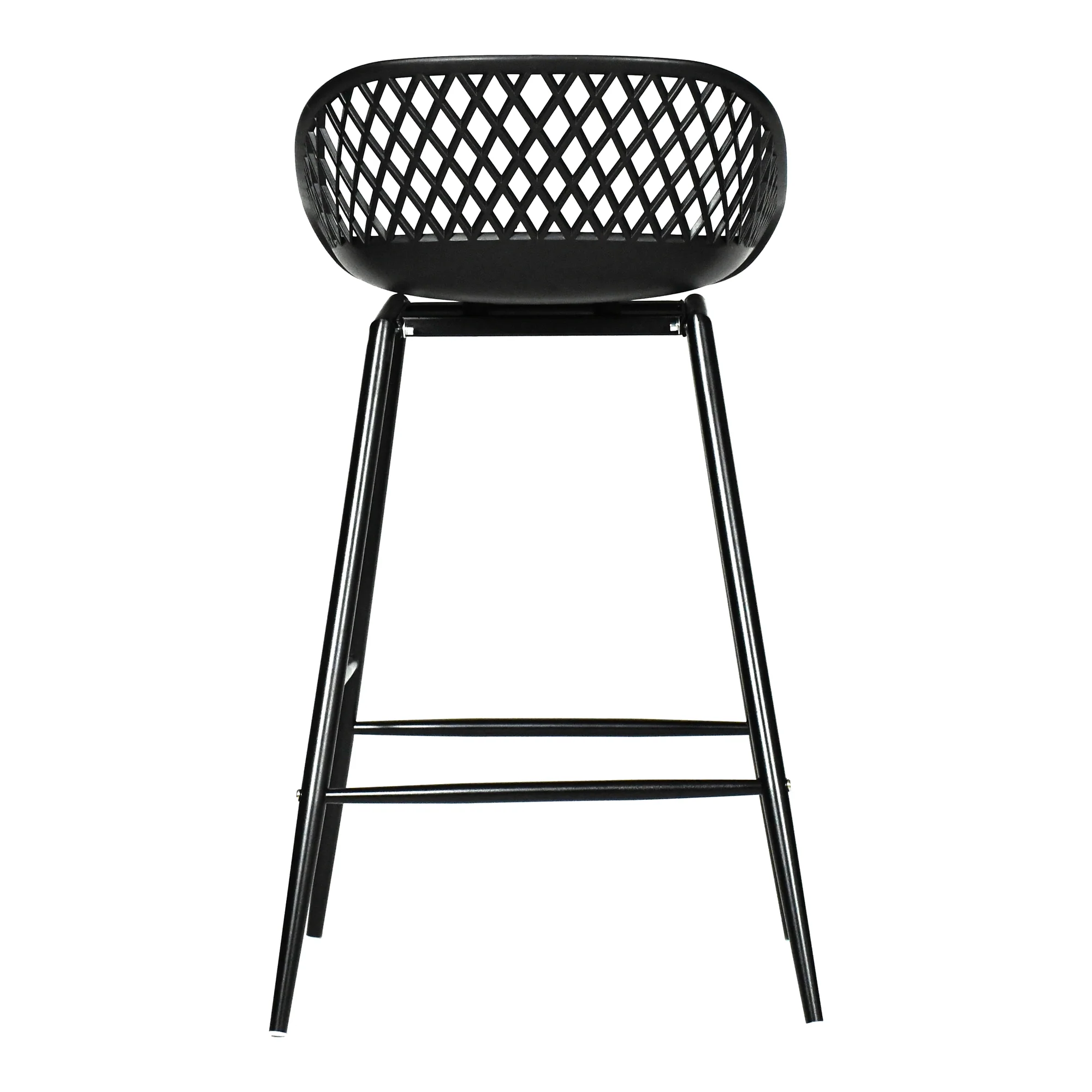 Piazza Outdoor Counter Stool Black - Set Of Two - Image 7