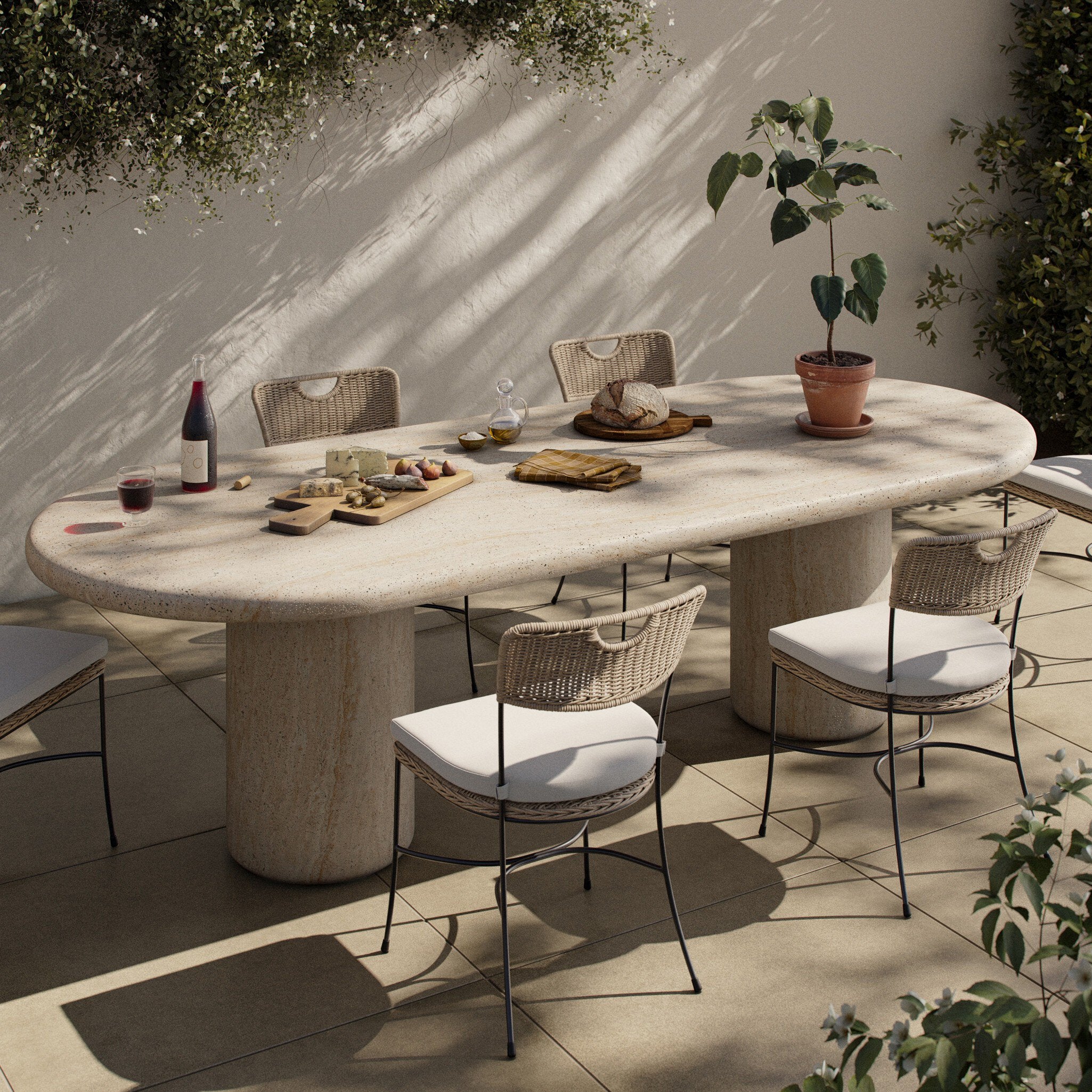 Poole Outdoor Dining Table 102" - Image 2