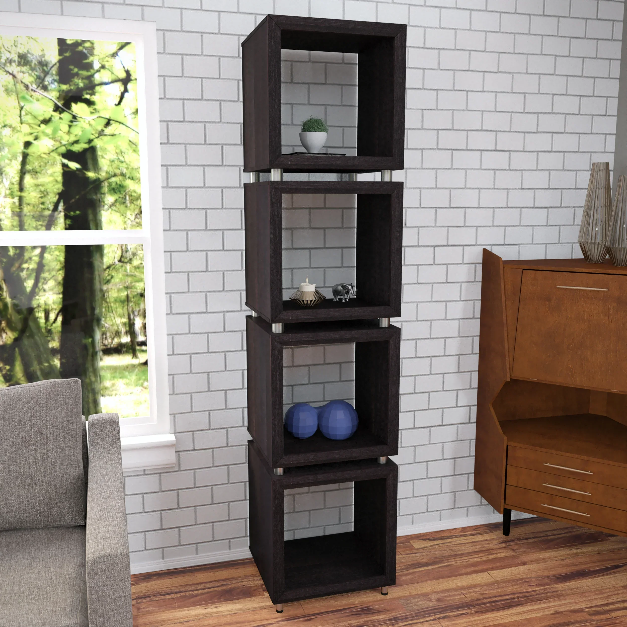 Portgren 4-Tier Bookshelf - Image 2