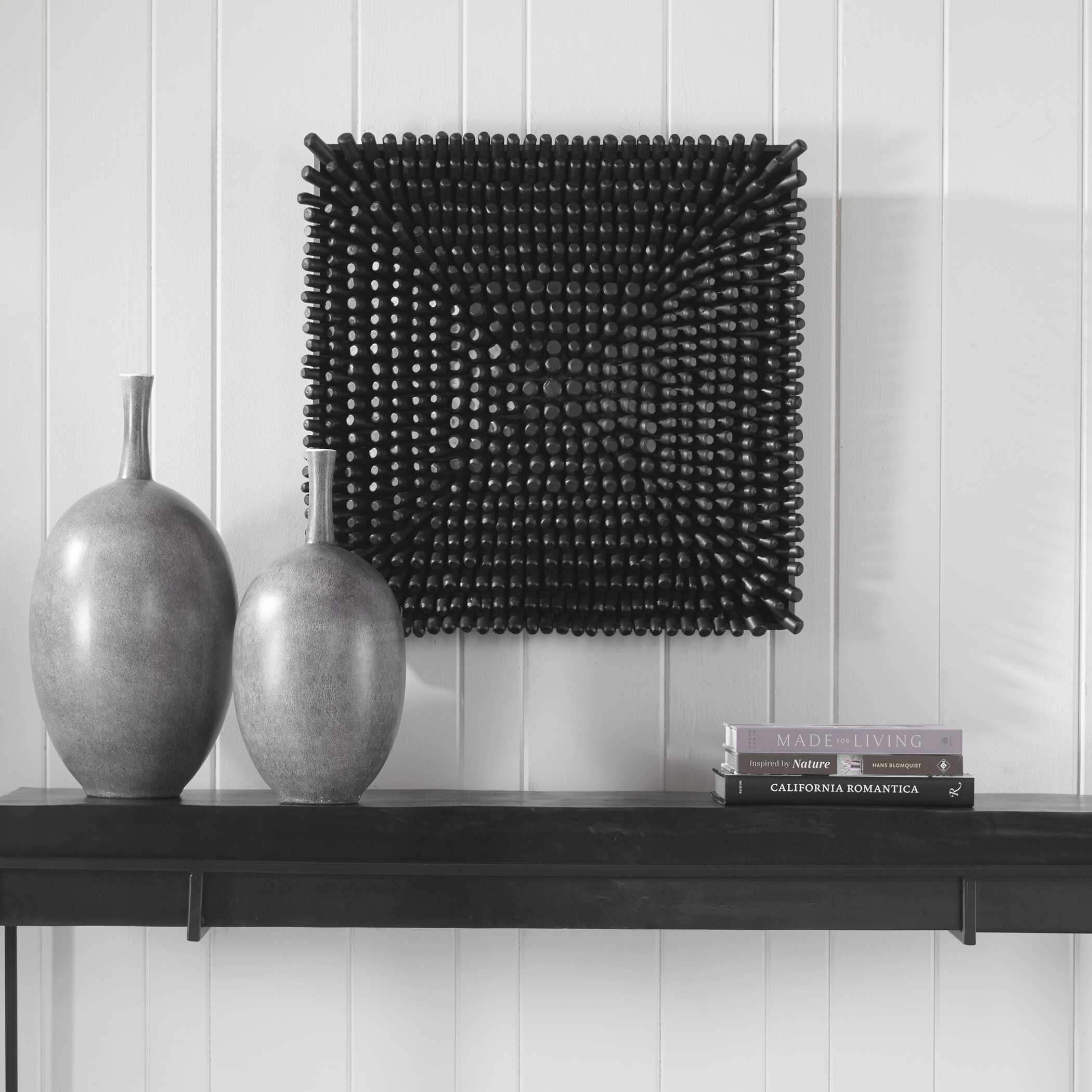 Portside Black Wood Wall Panel - Image 2