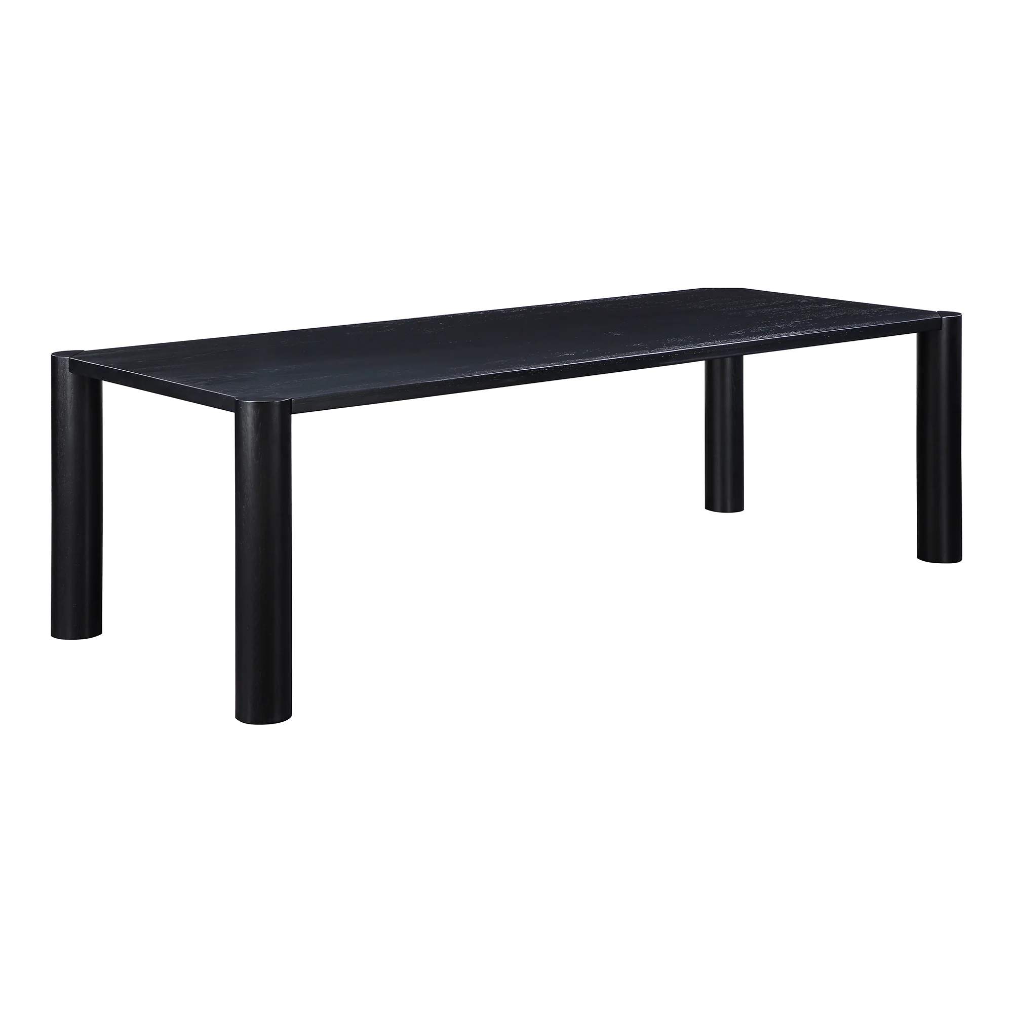 Post Dining Table Large Oak Black - Image 3