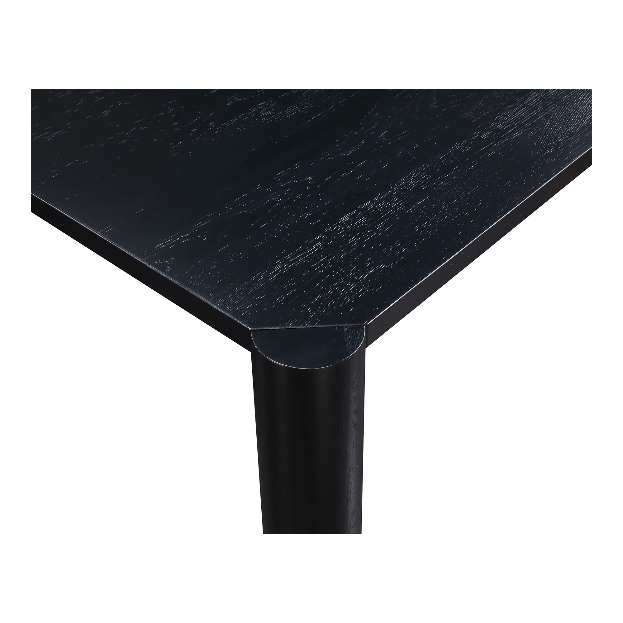 Post Dining Table Oak Black - Image 5