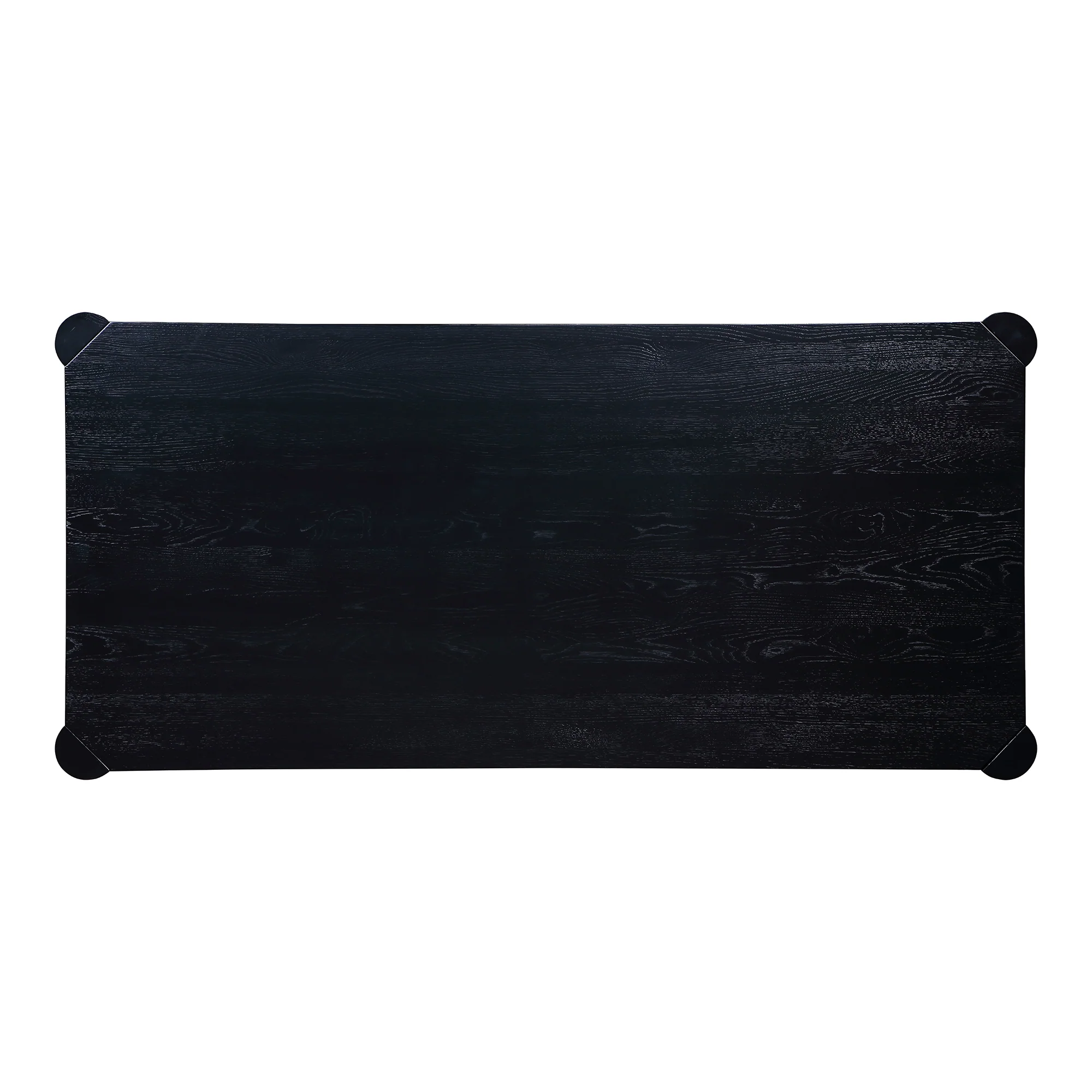 Post Dining Table Oak Black - Image 6
