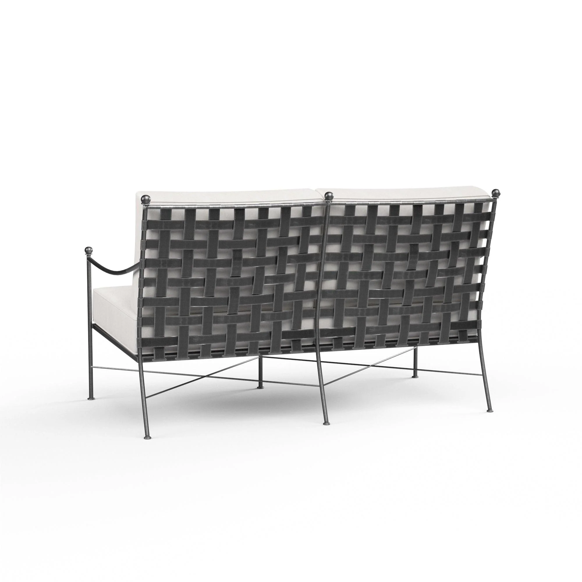 Provence Loveseat in Canvas Flax w/ Self Welt - Image 3