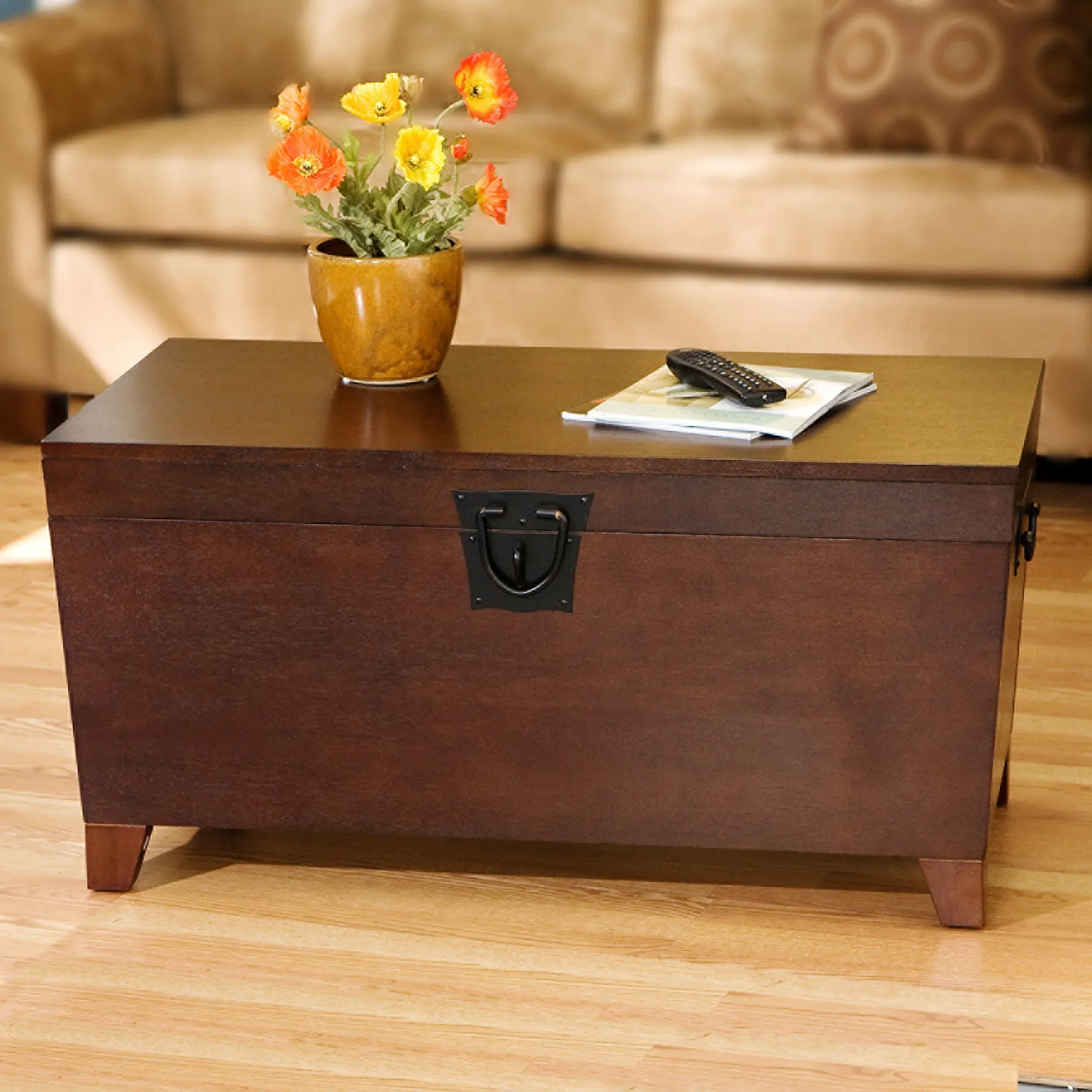 Pyramid Trunk Cocktail Table - Espresso - Image 2