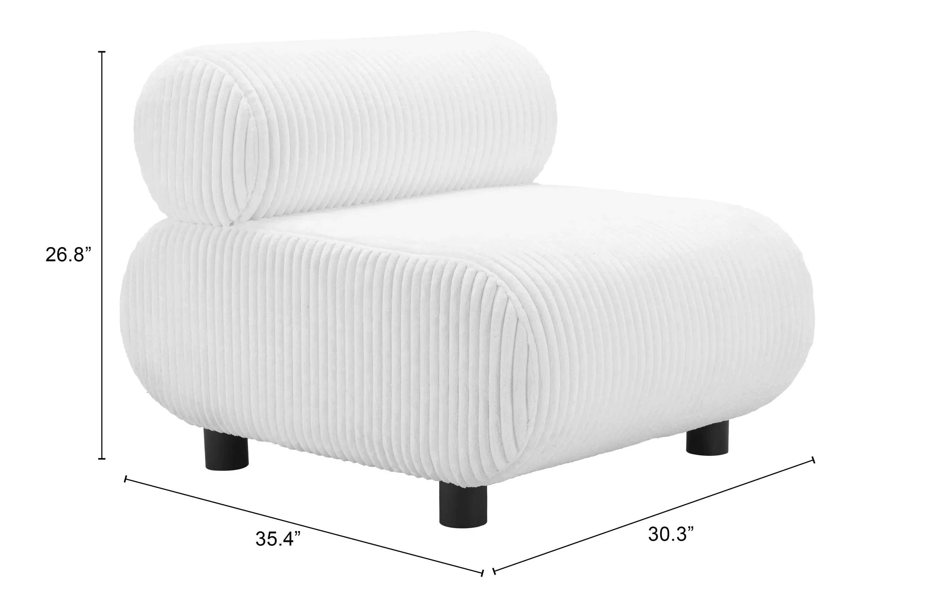 Rahat Accent Chair White - Image 5
