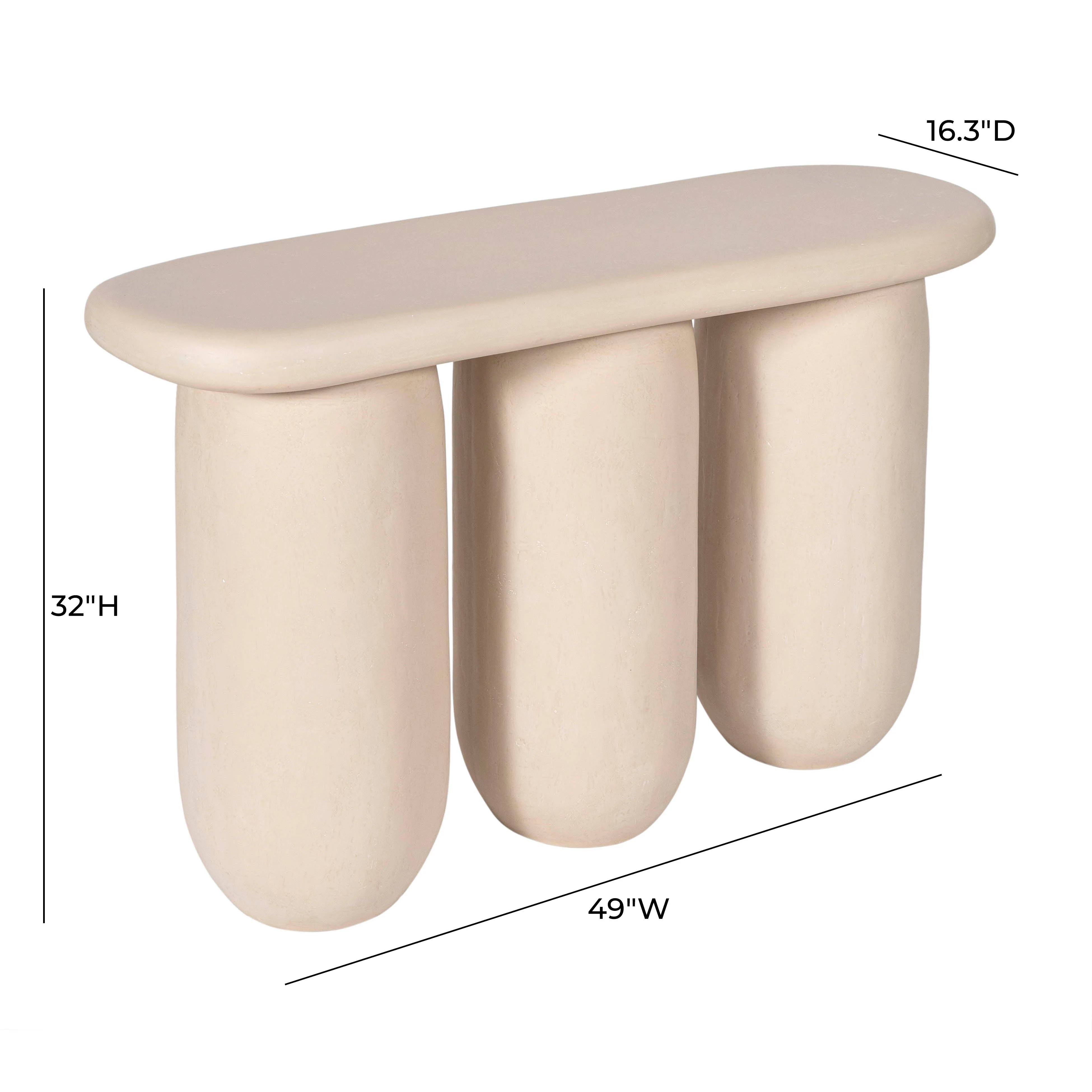 Rahul 49" Textured Console Table - Image 12
