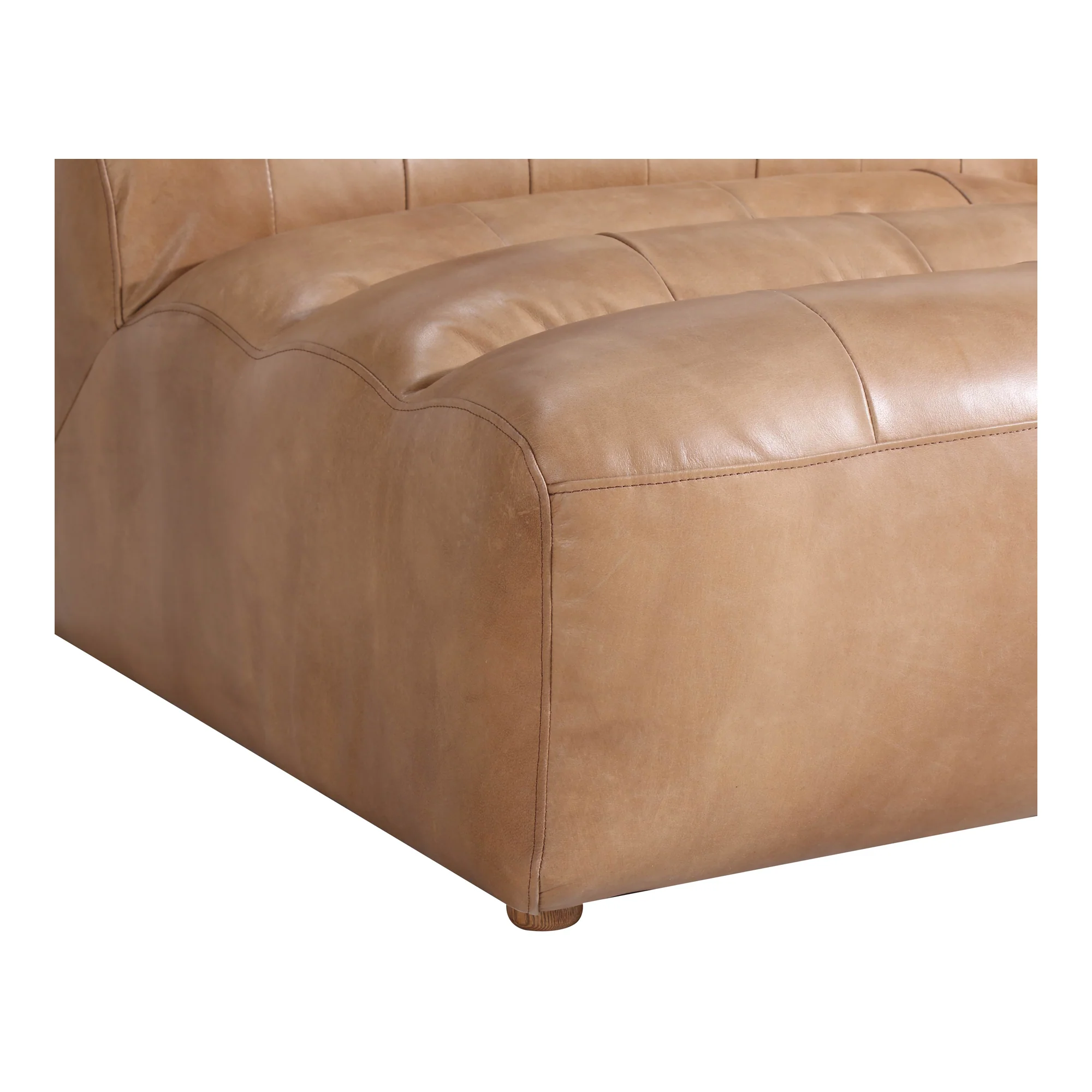 Ramsay Leather Slipper Chair Tan - Image 6