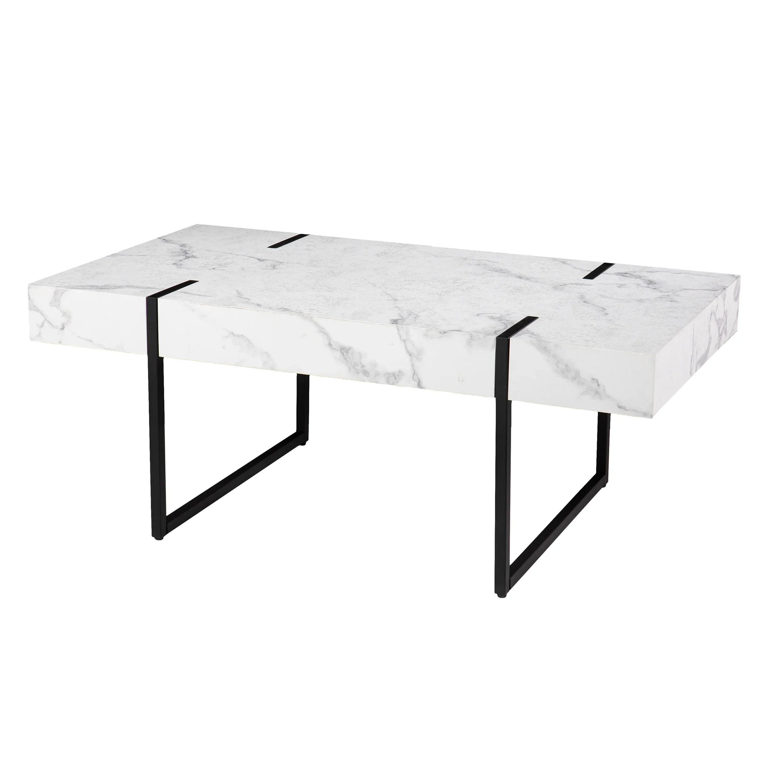 Rangley Modern Faux Marble Cocktail Table