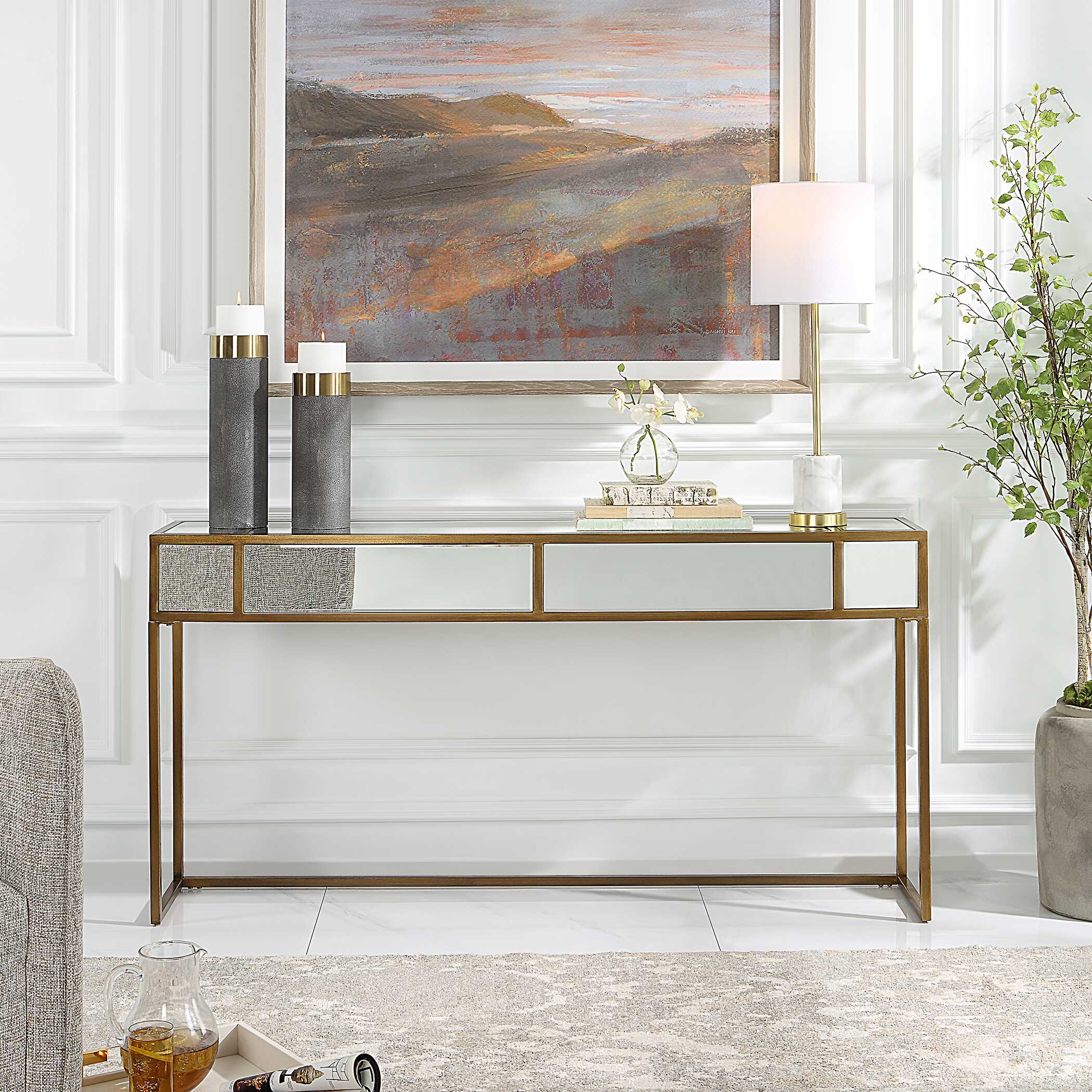 Reflect Mirrored Console Table - Image 2
