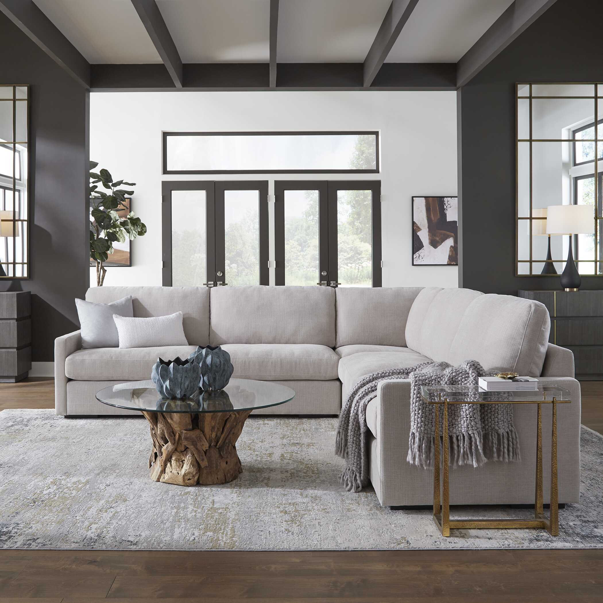 Refuge Armless Sand Sofa - Image 2
