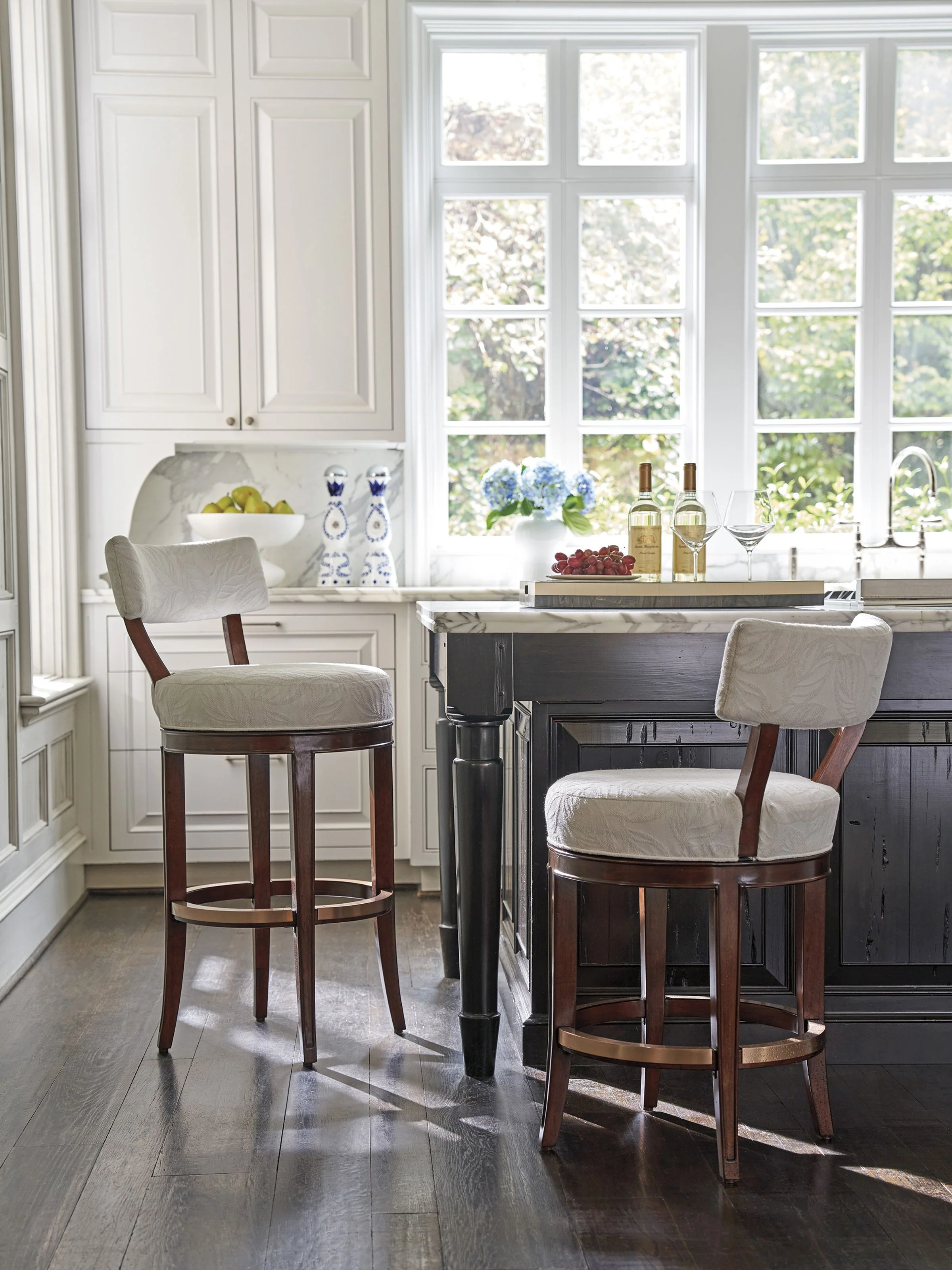 Rendezvous Giles Upholstered Swivel Counter Stool - Image 3